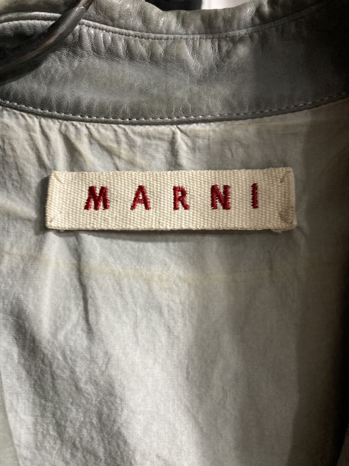 Marni 2000s Marni Gasmask Cropped Leather Jacket Size US S / EU 44-46 / 1 - 13 Thumbnail
