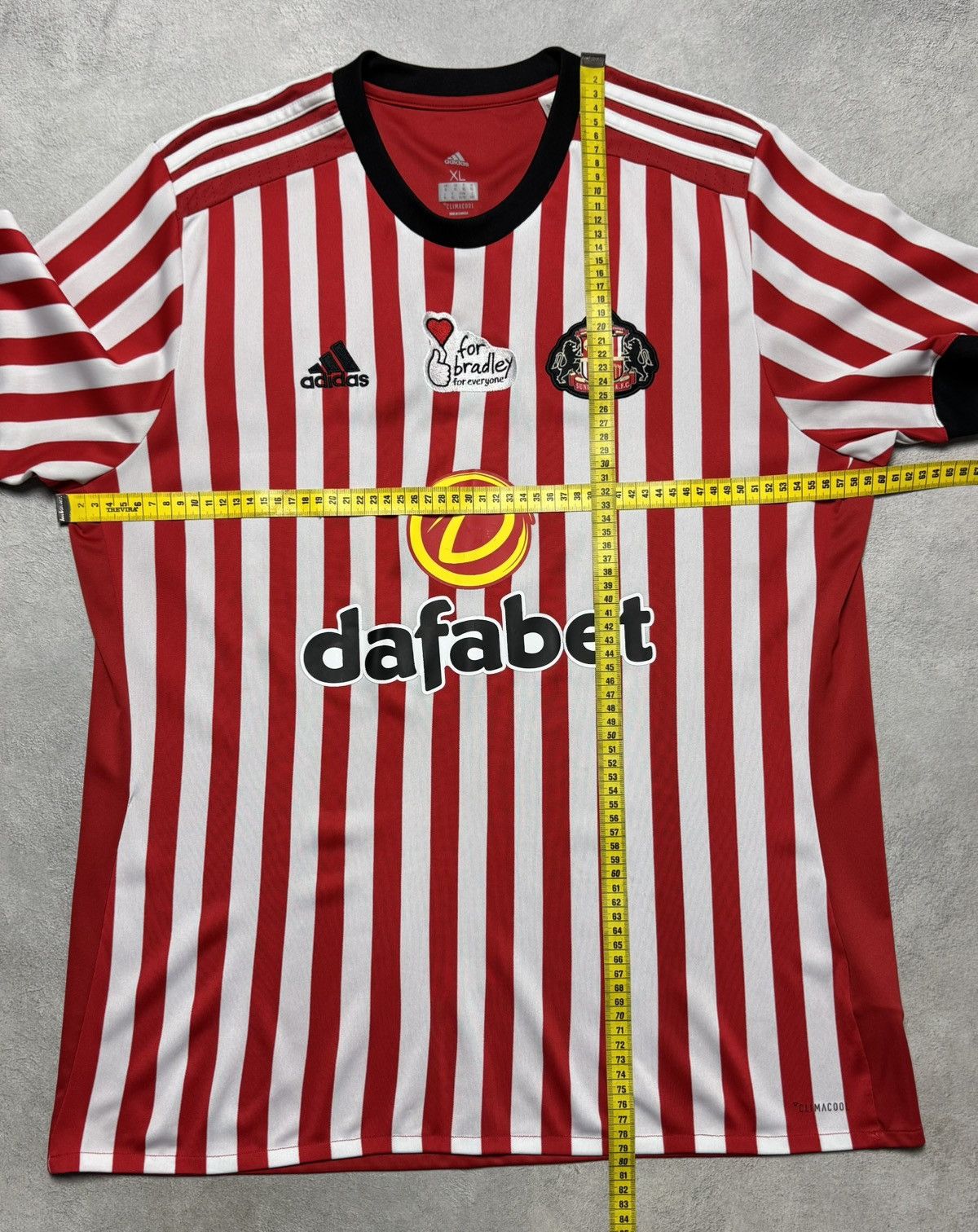 Adidas Sunderland 2017 2018 Home Shirt Soccer Jersey Adidas Size US XL / EU 56 / 4 - 18 Thumbnail
