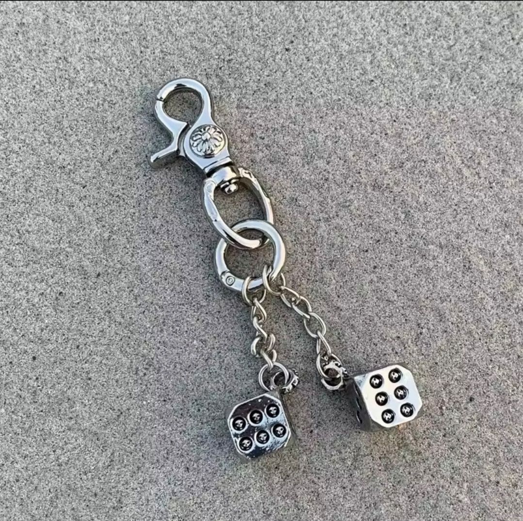 Jewelry Keychain Dice Pendant Size ONE SIZE - 3 Thumbnail