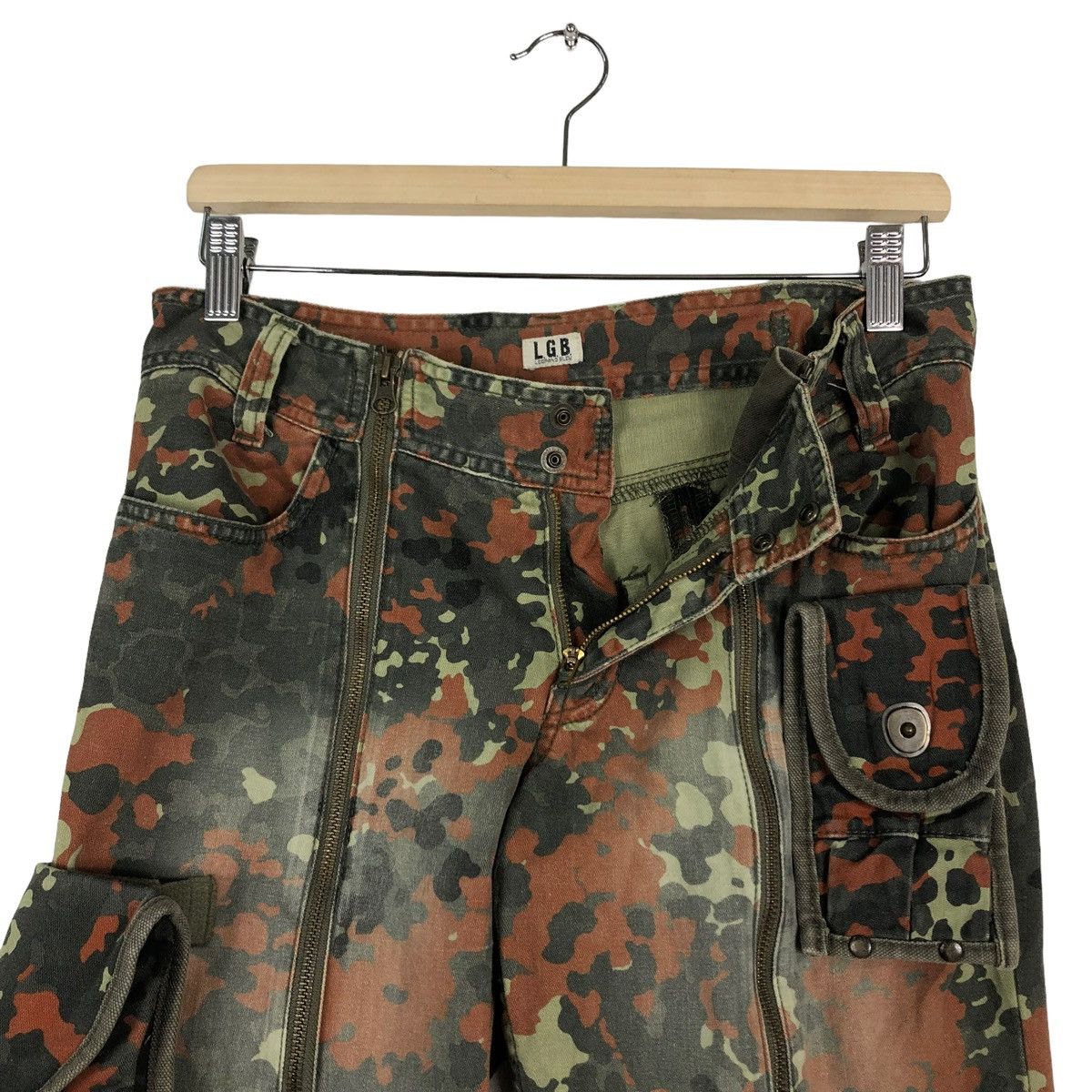 Le Grande Bleu (L.G.B.) 🔥Camouflage Military Design Cargo Parachute Raiders Pants Size US 30 / EU 46 - 17 Thumbnail