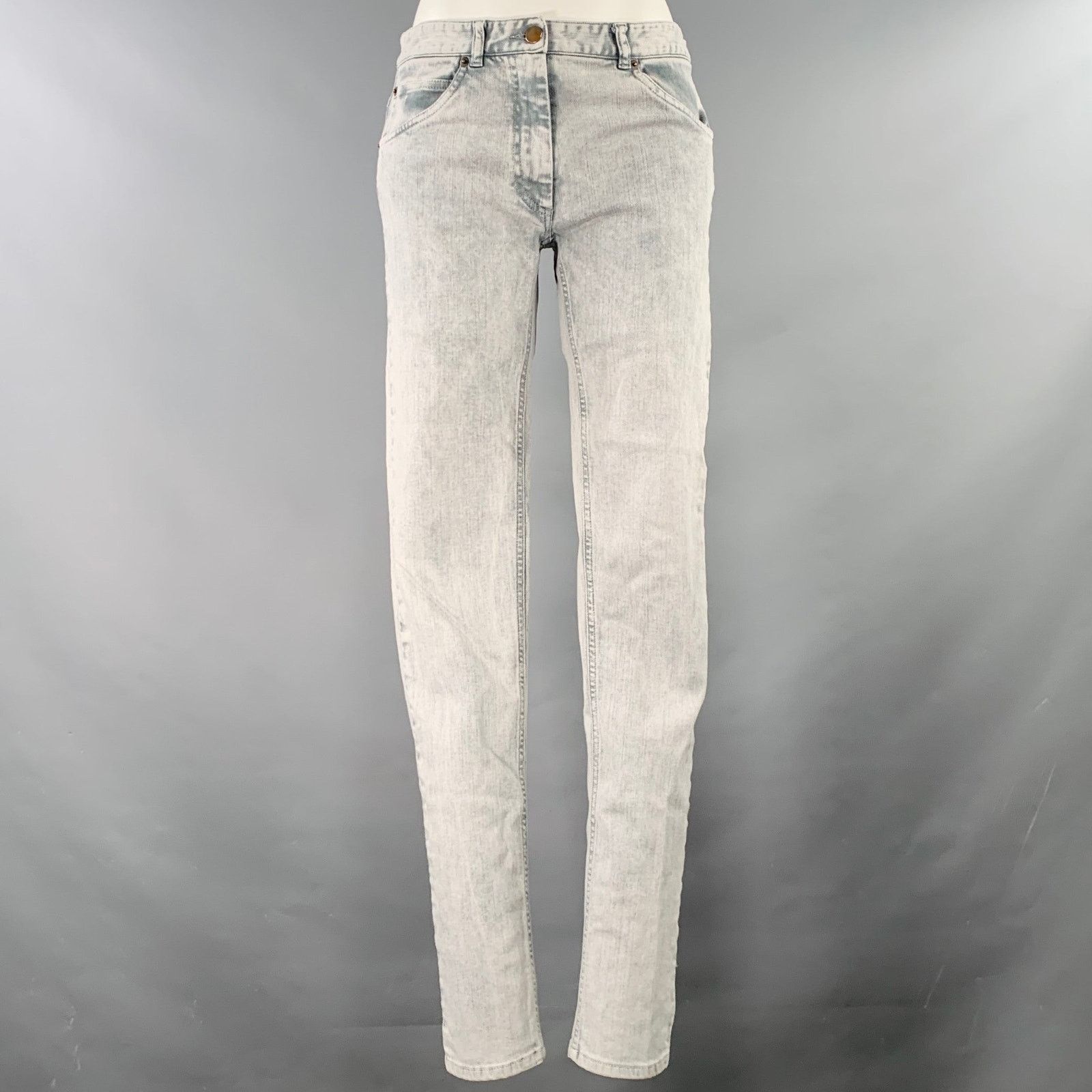 Maison Margiela MAISON MARTIN MARGIELA Size M Grey Cotton Blend Skinny Jeans Size 30" / US 8 / IT 44 - 1 Thumbnail