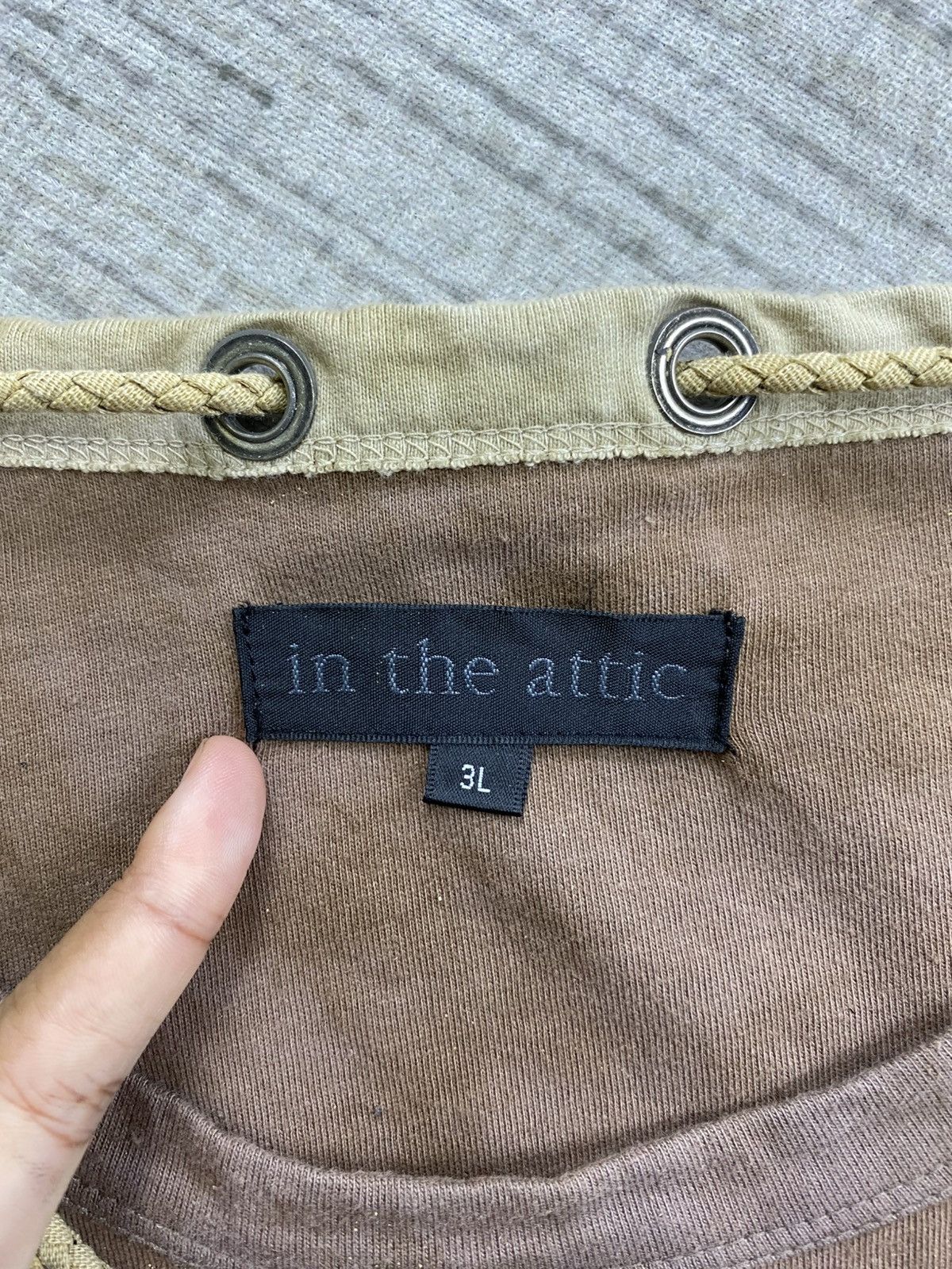 In The Attic × Vintage Vintage In The Attic Patchwork Mud Wash Punk Shirt Size US L / EU 52-54 / 3 - 6 Thumbnail