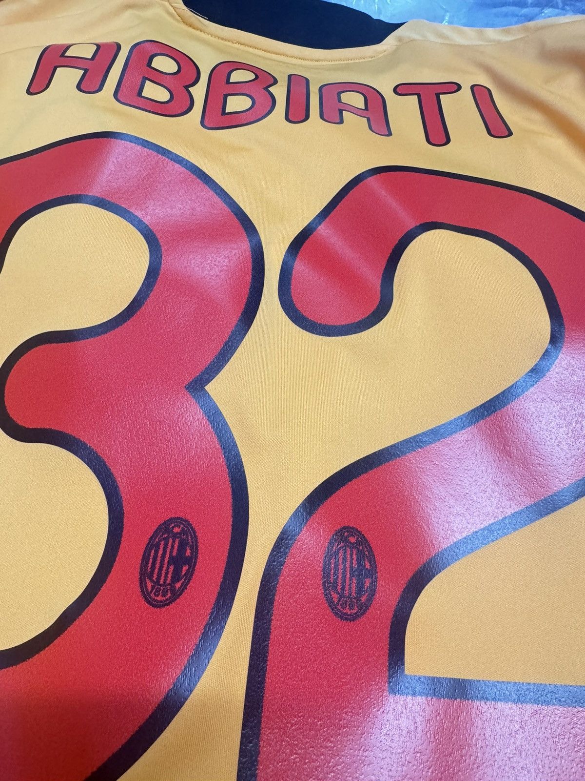 Adidas AC Milan 11/12 goalkeeper gk shirt #32 Abbiati Size US M / EU 48-50 / 2 - 8 Thumbnail
