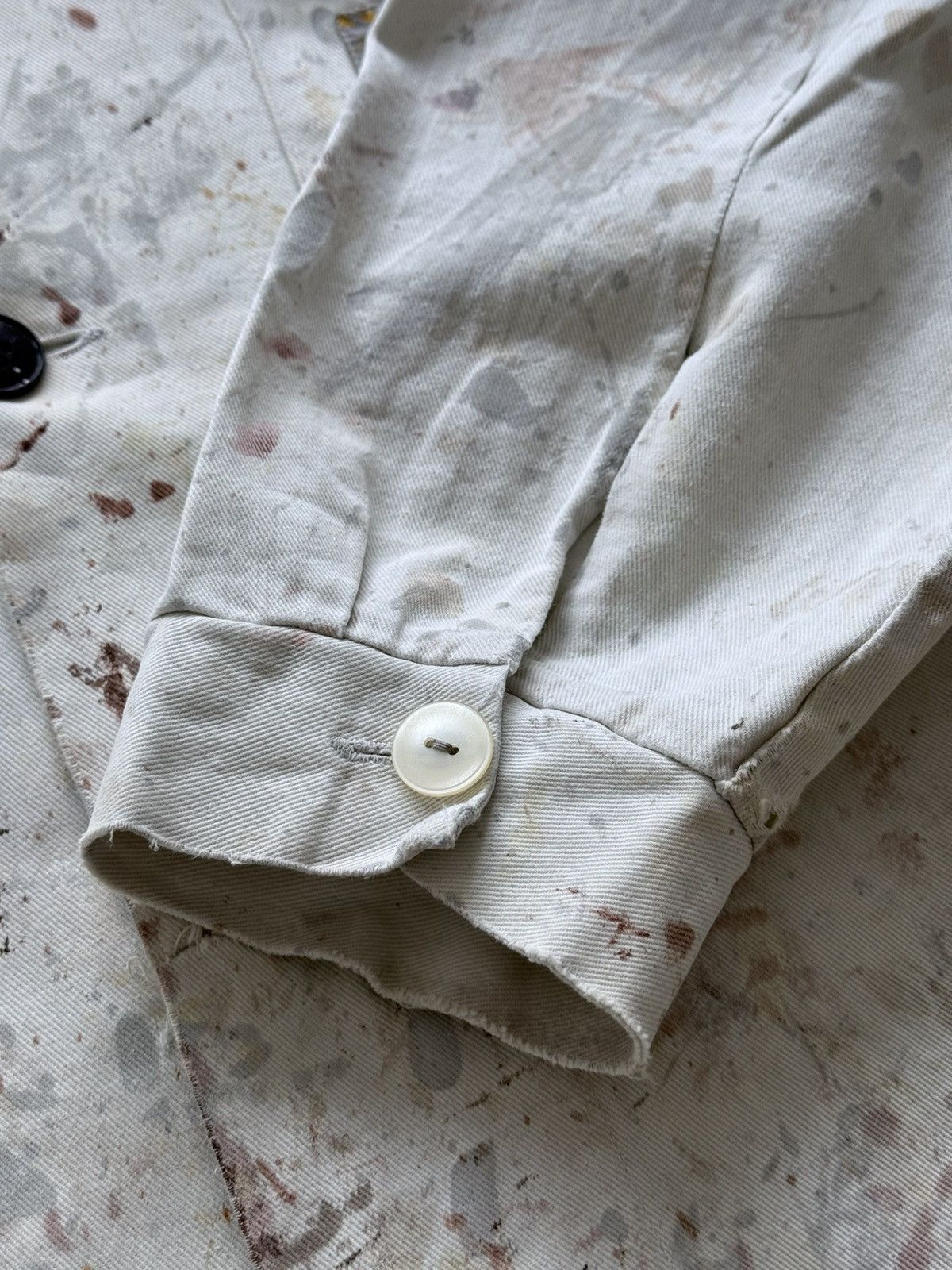 Vetra Vintage 1978 Dated German Thrashed Sanfor Chore Work Jacket Size US L / EU 52-54 / 3 - 4 Thumbnail