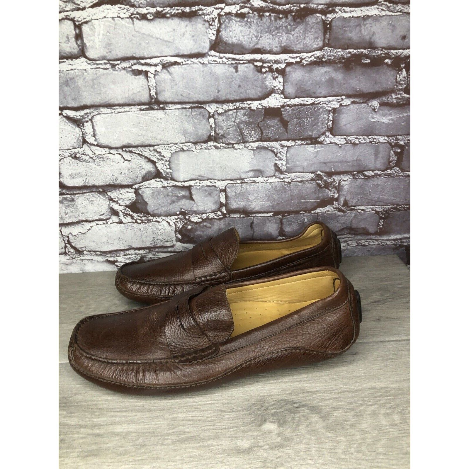 Mercanti Fiorentini Mercanti Fiorentini Relax Brown Leather Driving Penny Loafer Size US 13 / EU 46 - 21 Thumbnail