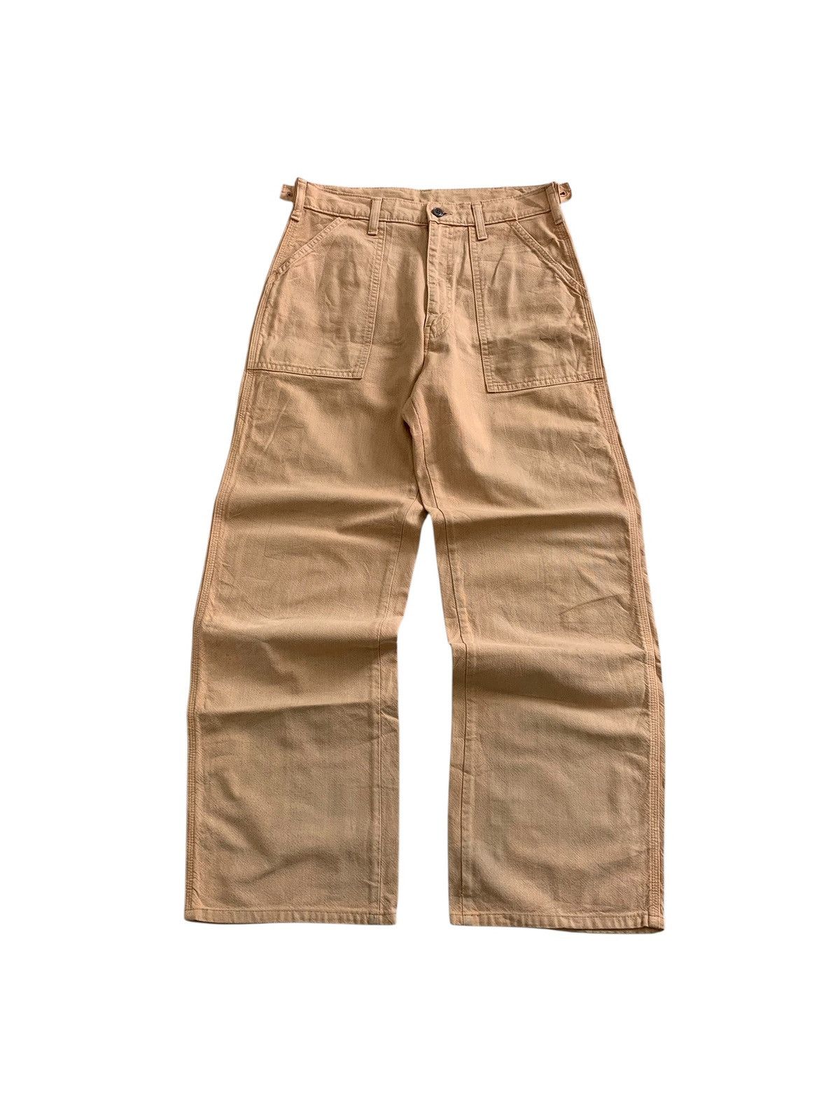 Japanese Brand Last📦 Vintage Roadace Canvas Duck Fatigue Baker Pants Size US 30 / EU 46 - 7 Thumbnail