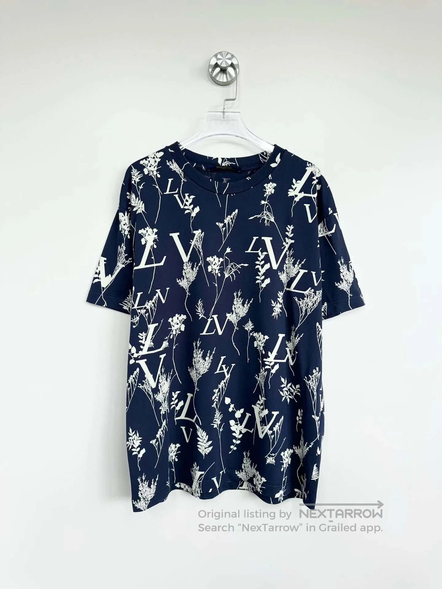 Louis Vuitton Louis Vuitton Dark blue wheat old logo print short sleeve| Size US M / EU 48-50 / 2 - 1 Thumbnail