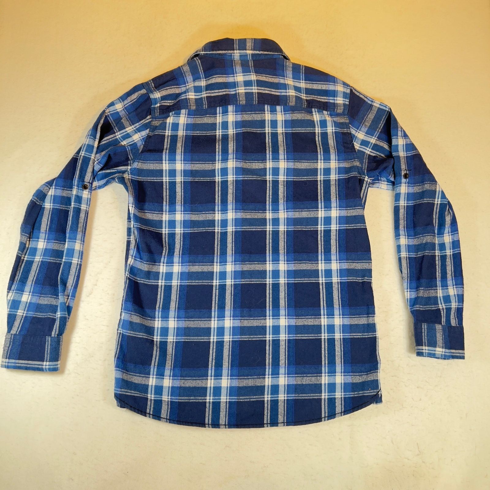 Burnside Burnside Flannel Shirt Mens Med Blue Plaid Barley's Backyard Size US M / EU 48-50 / 2 - 6 Thumbnail