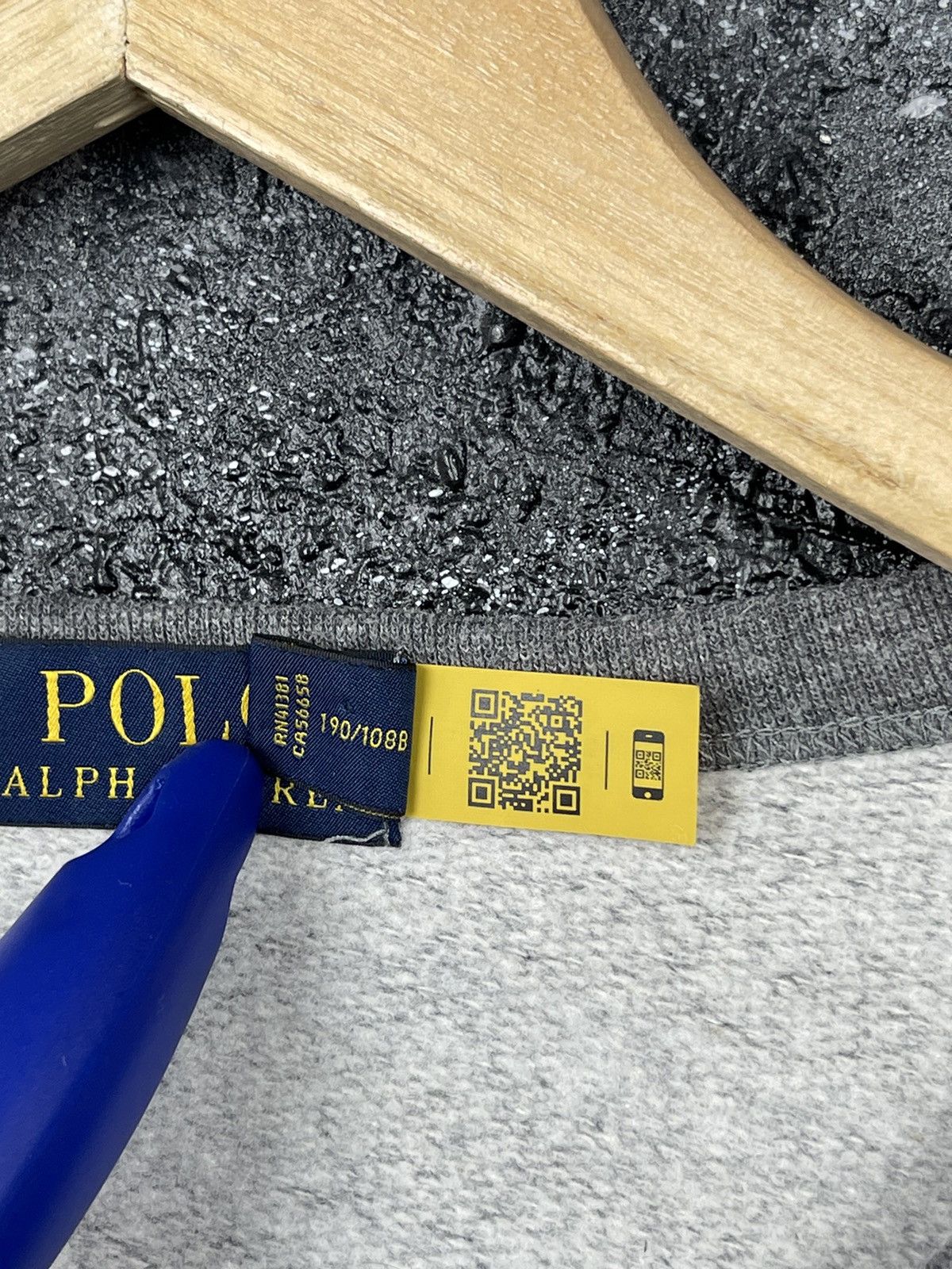 Polo Ralph Lauren Polo Ralph Lauren Big Logo P Grey Cotton Sweatshirt Size XXL Size US XXL / EU 58 / 5 - 7 Thumbnail