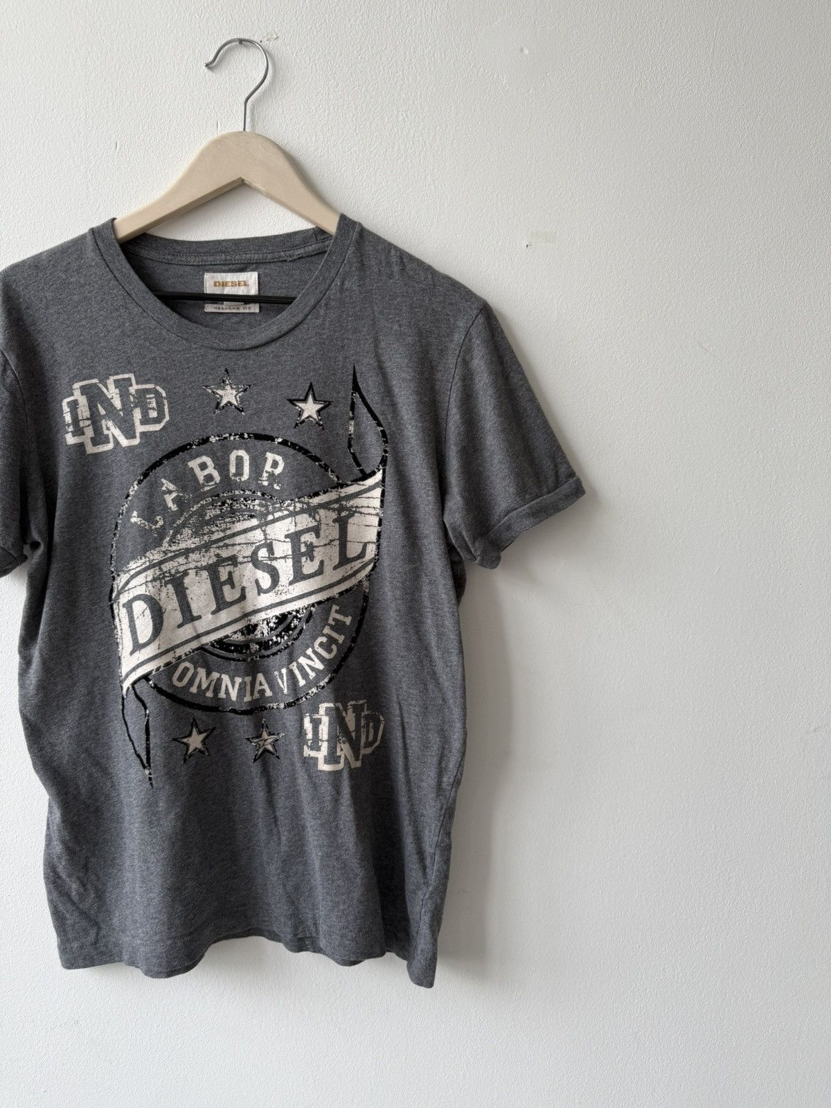 Diesel × Vintage Diesel Big Logo Gray T Shirt Size US M / EU 48-50 / 2 - 2 Thumbnail
