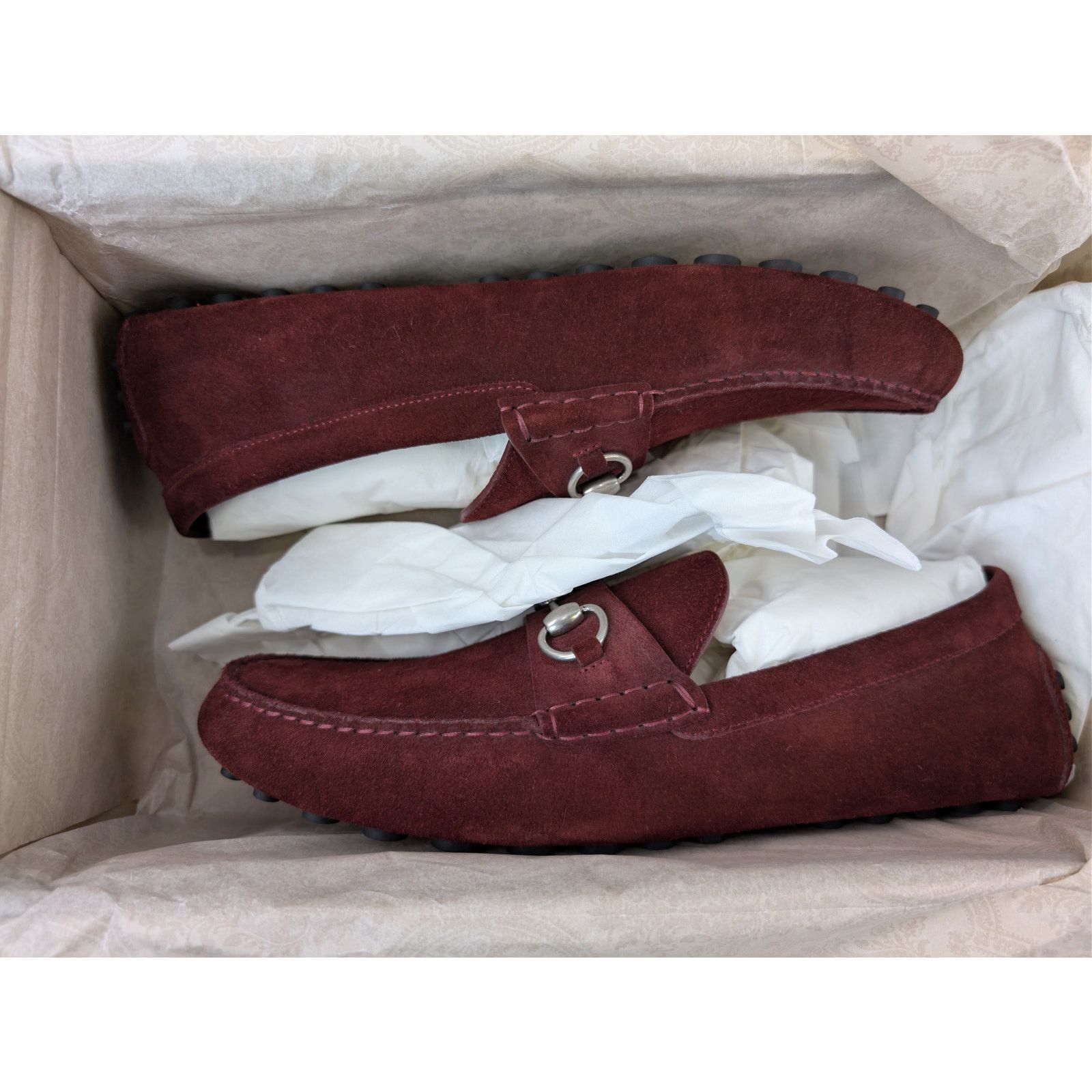 Gucci o1rshd1 Moccasin Leather Suede Sweet Loafers Shoe boots Size US 11.5 / EU 44-45 - 21 Thumbnail