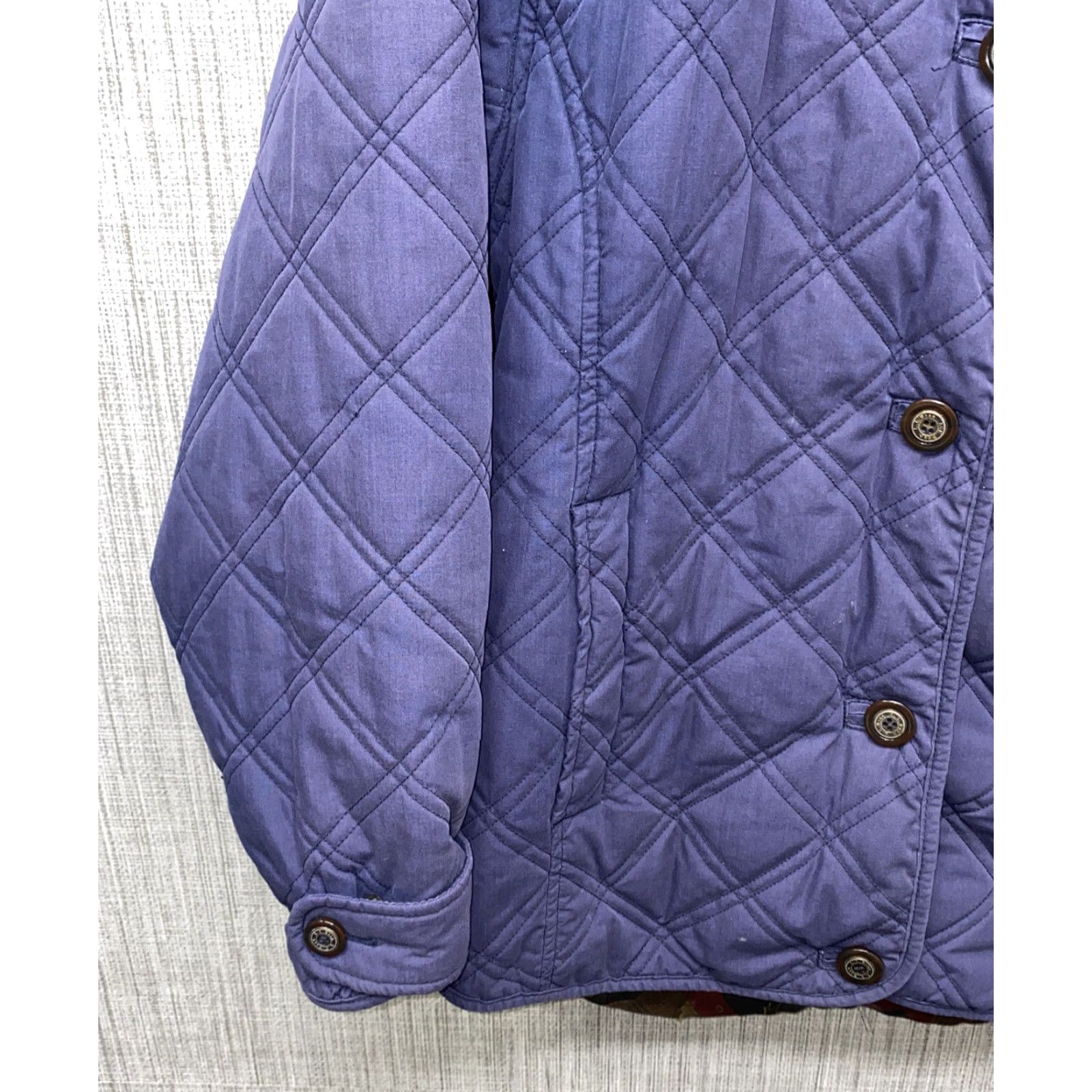 Vintage L.L. Bean Womens Purple Cotton Blend Button Front Jacket Size Small Regular Size S Casual Women Basic Jacket Size S / US 4 / IT 40 - 4 Thumbnail