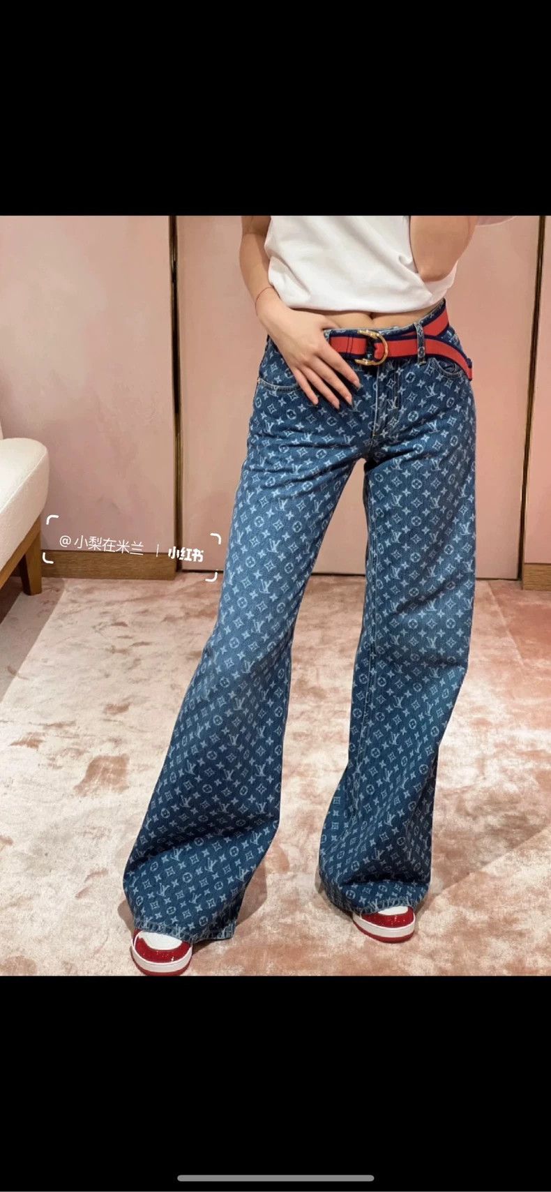 Louis Vuitton Louis Vuitton 24 blue full aged flared jeans 2505-Nextarrow Size 37" - 5 Thumbnail