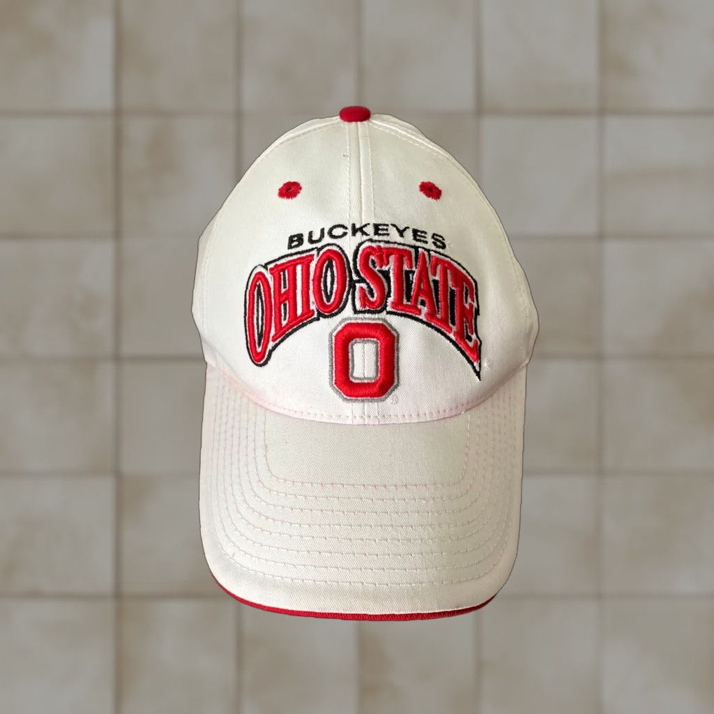 Top Of The World Top of the World Ohio State University Adjustable Baseball Cap Hat Mens White Vintage Solid Pattern Size S Size US S / EU 44-46 / 1 - 1 Thumbnail
