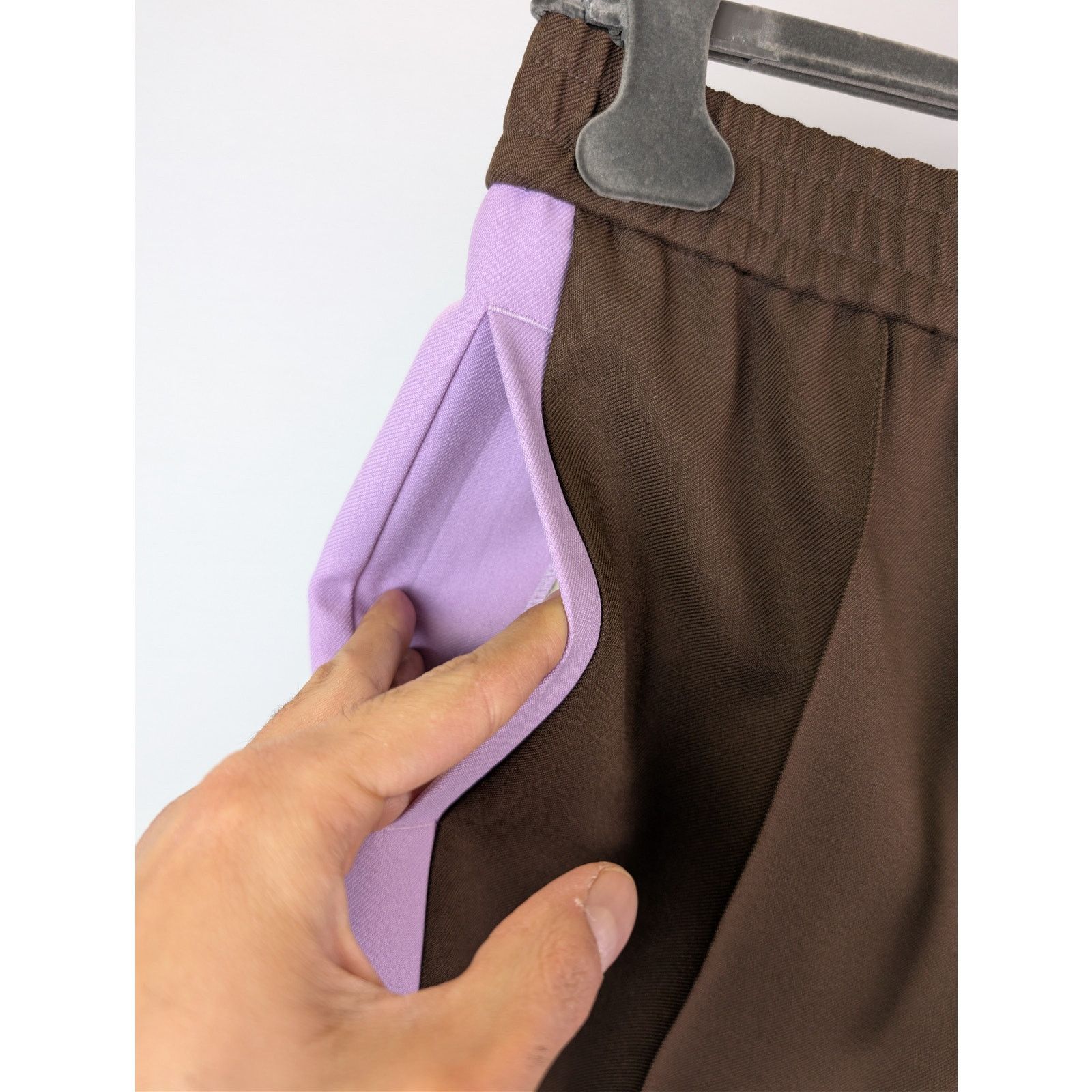 Gucci o1rshd1 Drawstring Fluid Drill Pants in Vanessa Brown / Mix Size US 32 / EU 48 - 6 Thumbnail