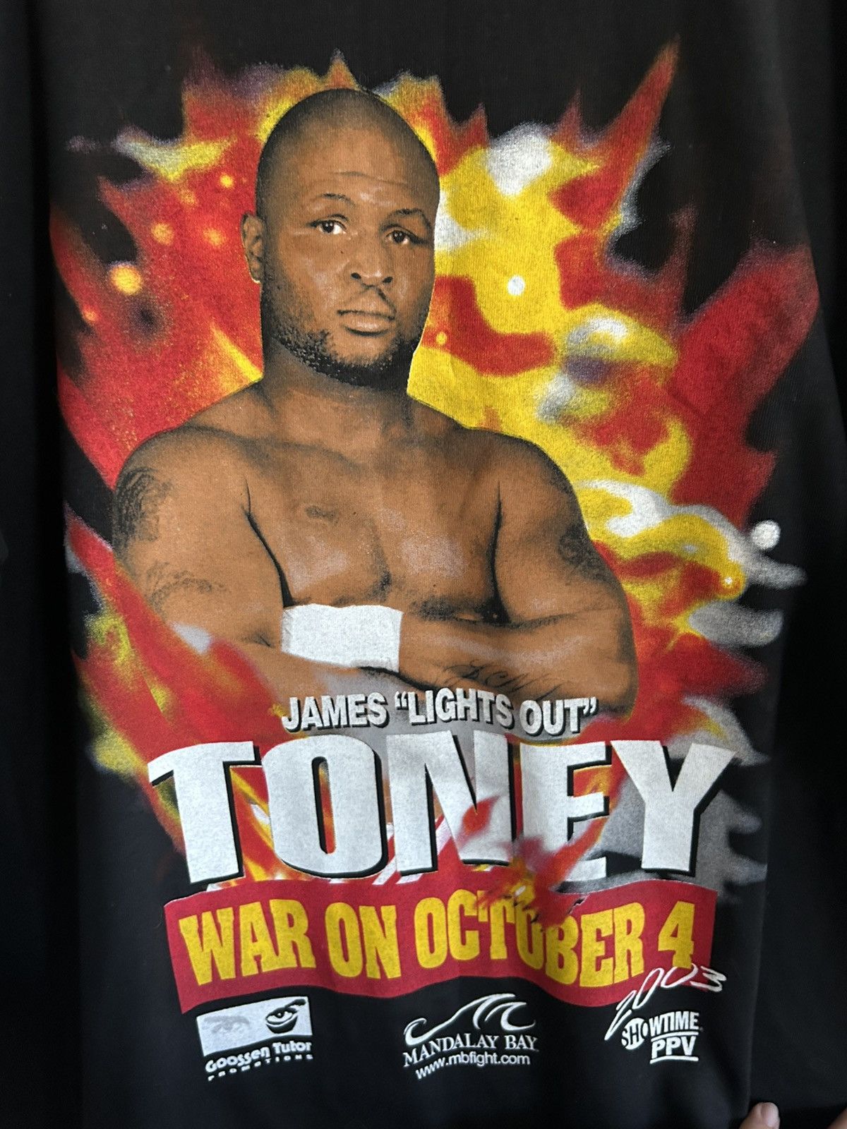 Vintage Vintage James Lights Out Toney 2003 Boxing Tee NWT Size XXL Size US XXL / EU 58 / 5 - 3 Thumbnail