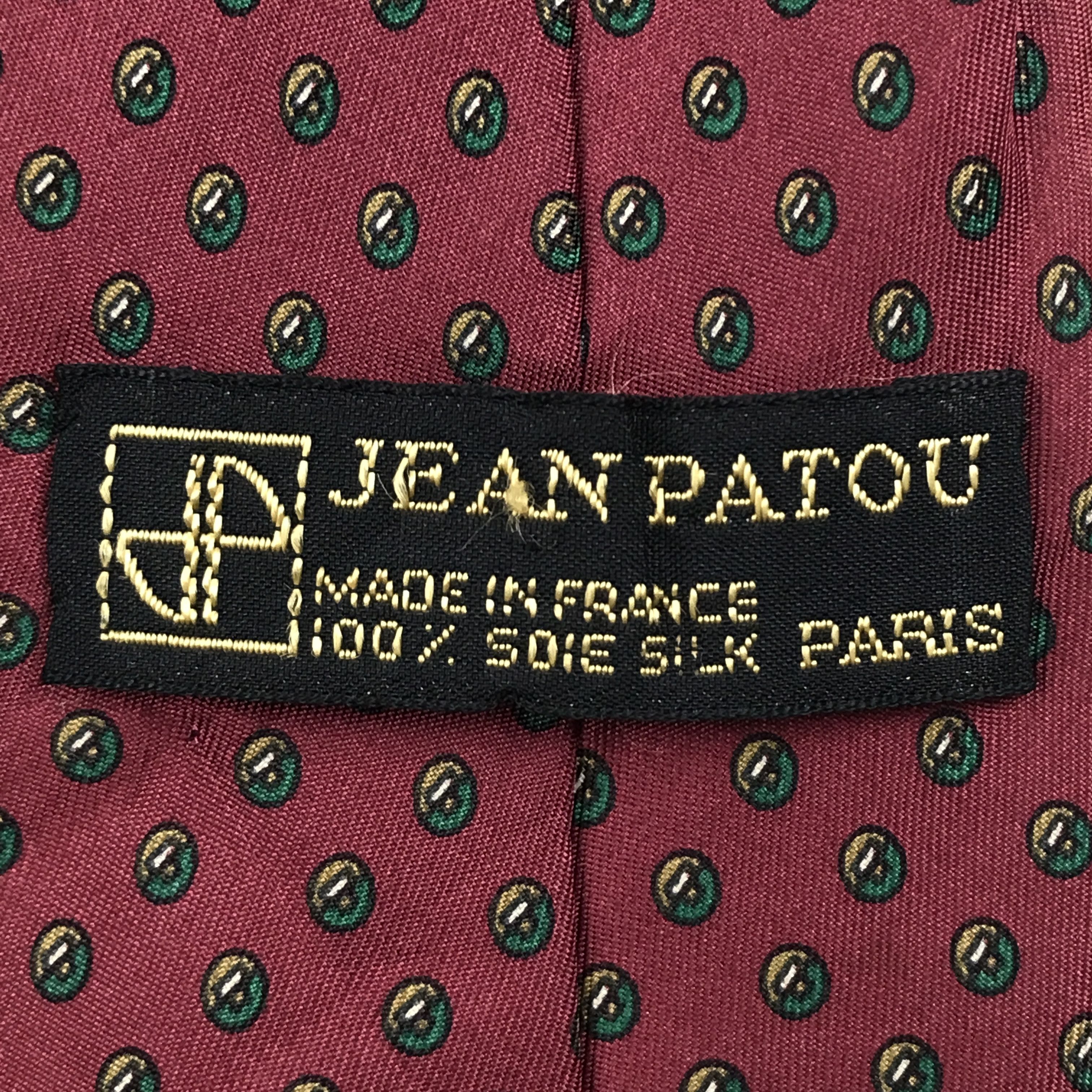 Designer × Vintage Vintage Jean Patou Silk Necktie Size ONE SIZE - 6 Thumbnail