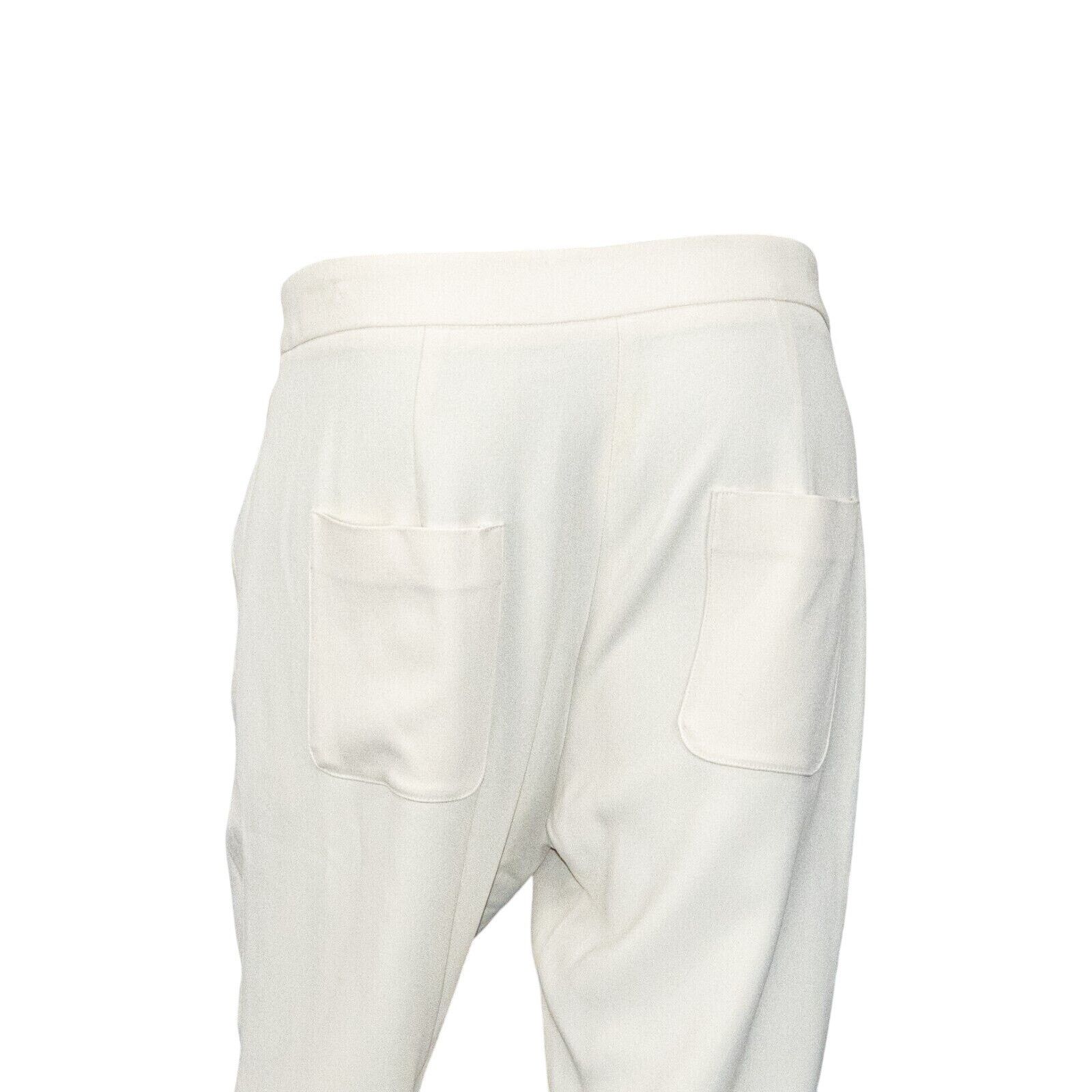 Studio Nicholson STUDIO NICHOLSON Pleated Cropped high Rise Trouser Cream Size 26" / US 2 / IT 38 - 13 Thumbnail