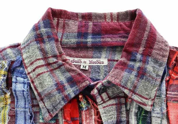 Needles Shirt Checkered Reconstructed Long Sleeve Multicolor Size US M / EU 48-50 / 2 - 4 Thumbnail