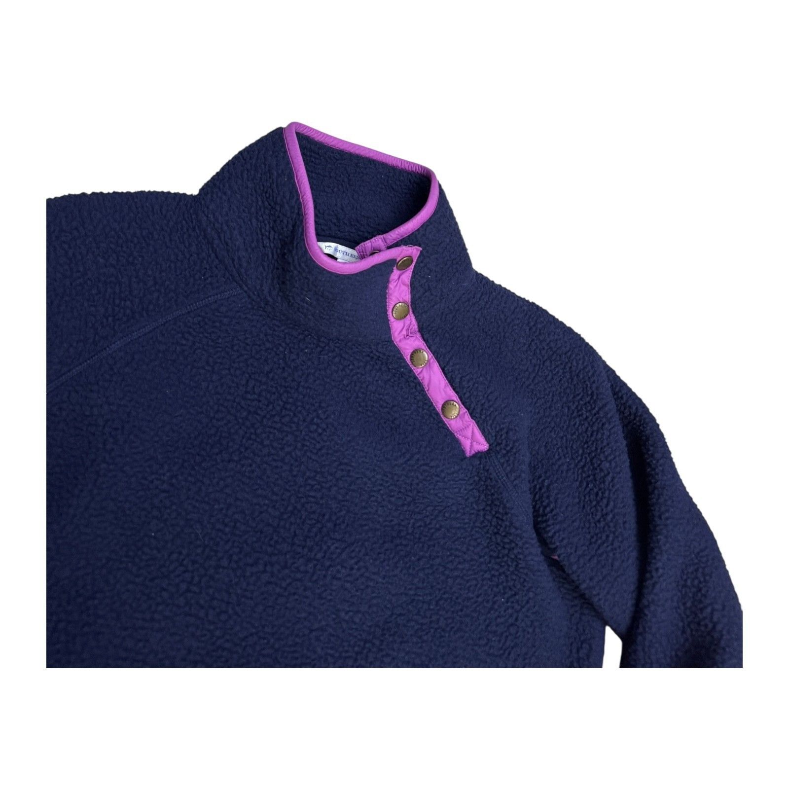 Southern Tide SOUTHERN TIDE Sherpa Fleece Blue Winter Casual Jacket Large Size L / US 10 / IT 46 - 4 Thumbnail