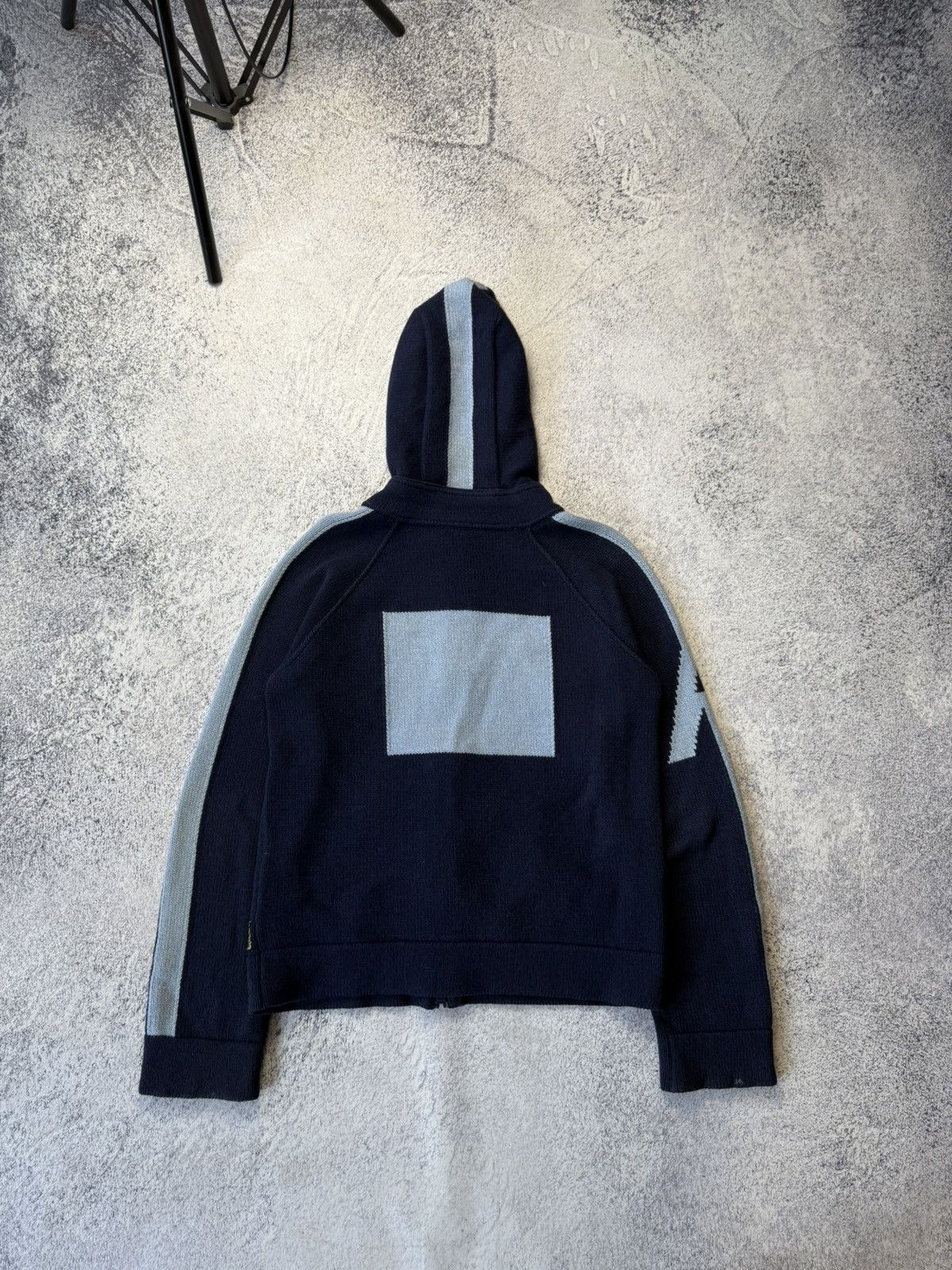 Armani Vintage Armani Jeans Knitwear Hoodie Y2K big Logo Size US L / EU 52-54 / 3 - 15 Thumbnail