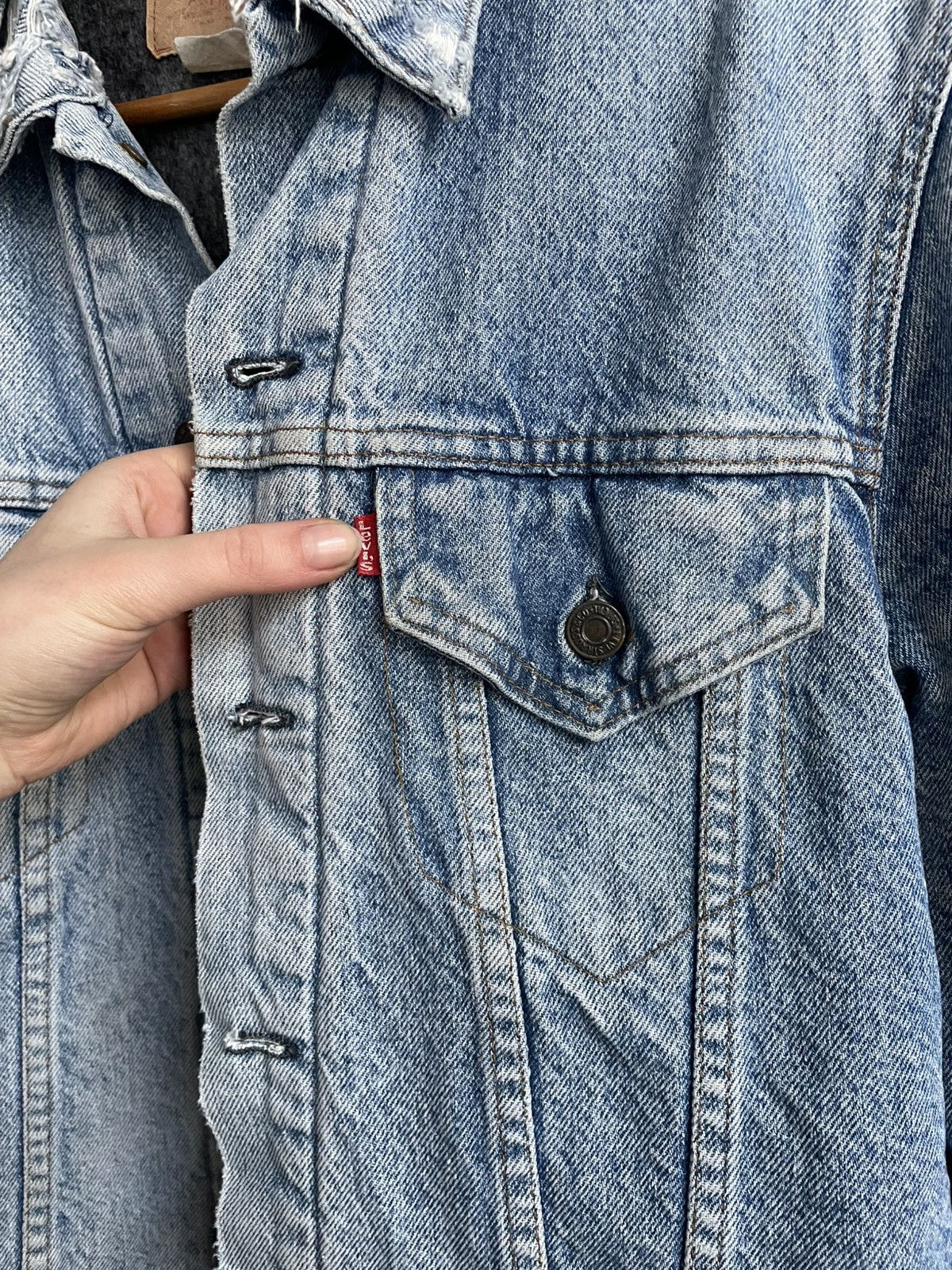 Levi's Distressed faded 90s rare Levis trucker jacket Type 1 80s Size US M / EU 48-50 / 2 - 3 Thumbnail
