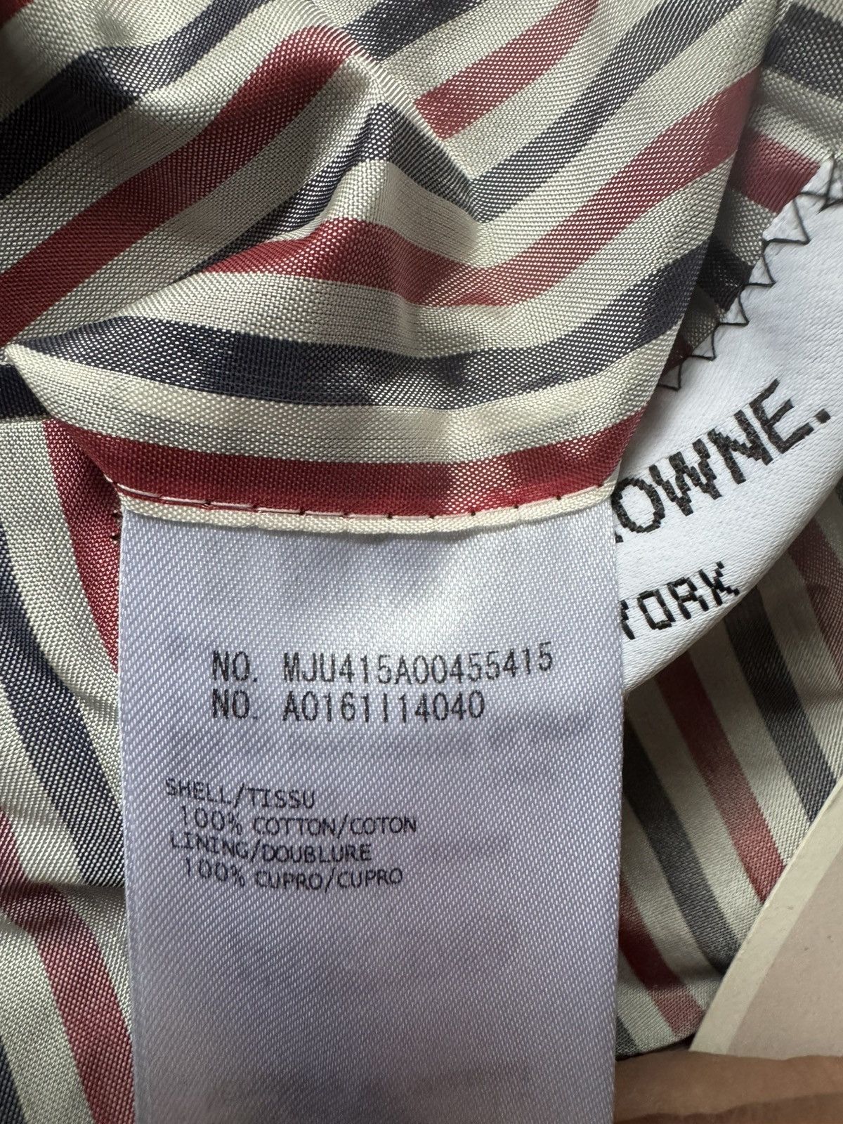 Thom Browne SQUARE CUT SHELL PATCH POCKET JACKET Size 38R - 3 Thumbnail
