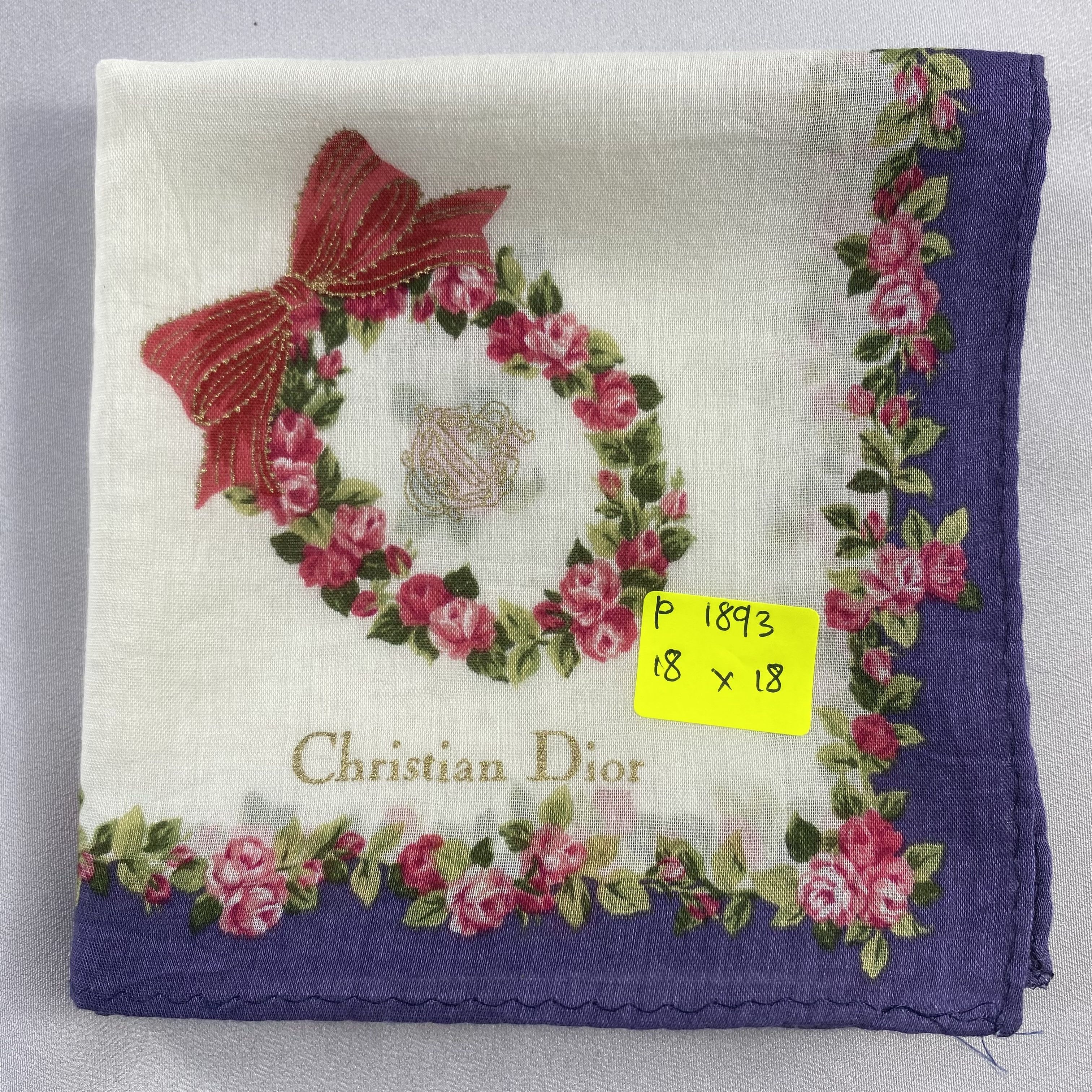 Vintage Christian Dior Monsieur Handkerchief / Neckerchief-P1893 Size ONE SIZE - 5 Thumbnail