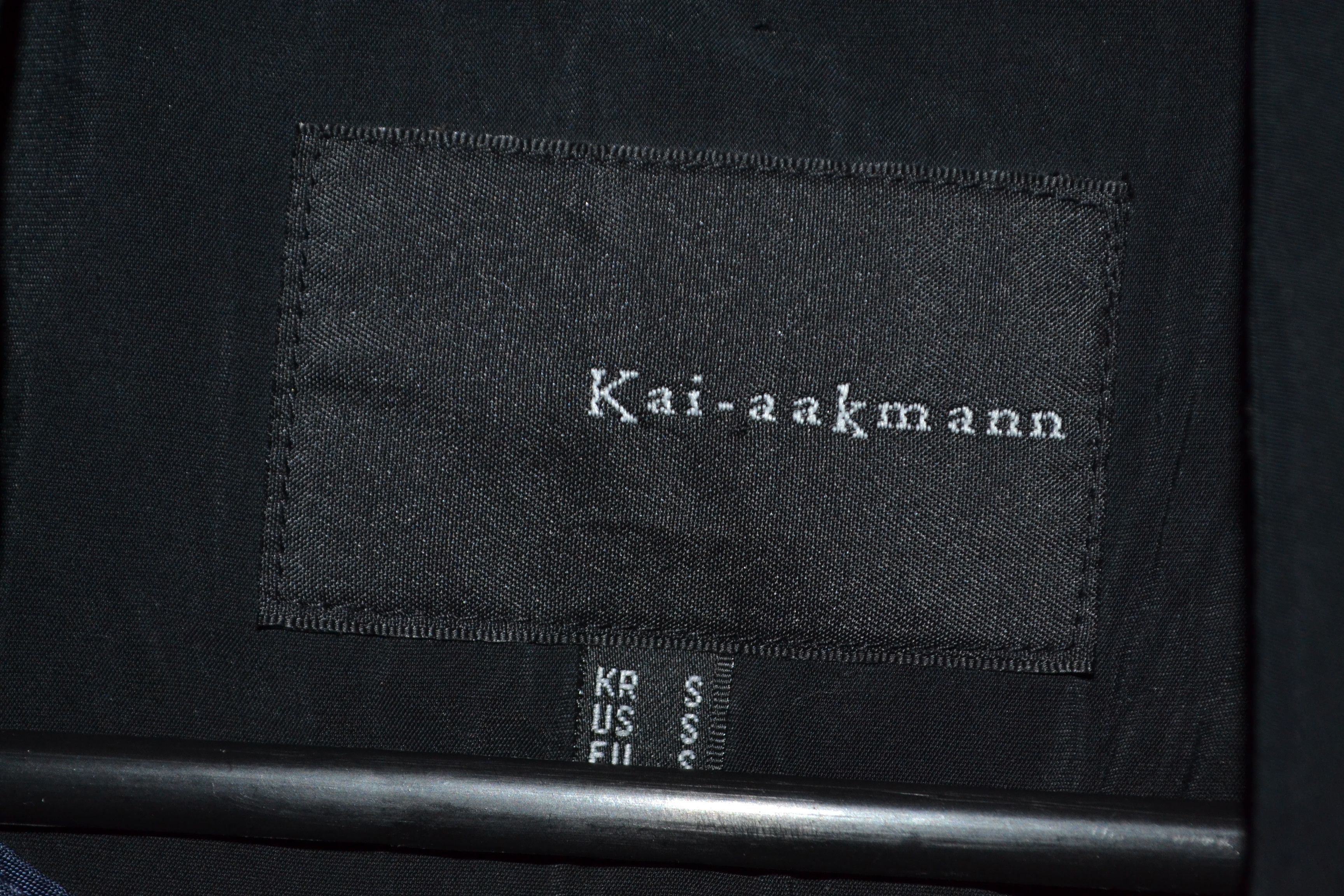 Kai Aakmann Kai Aakmann Korean Designer S size Black Trenchcoat Size S / US 4 / IT 40 - 2 Thumbnail