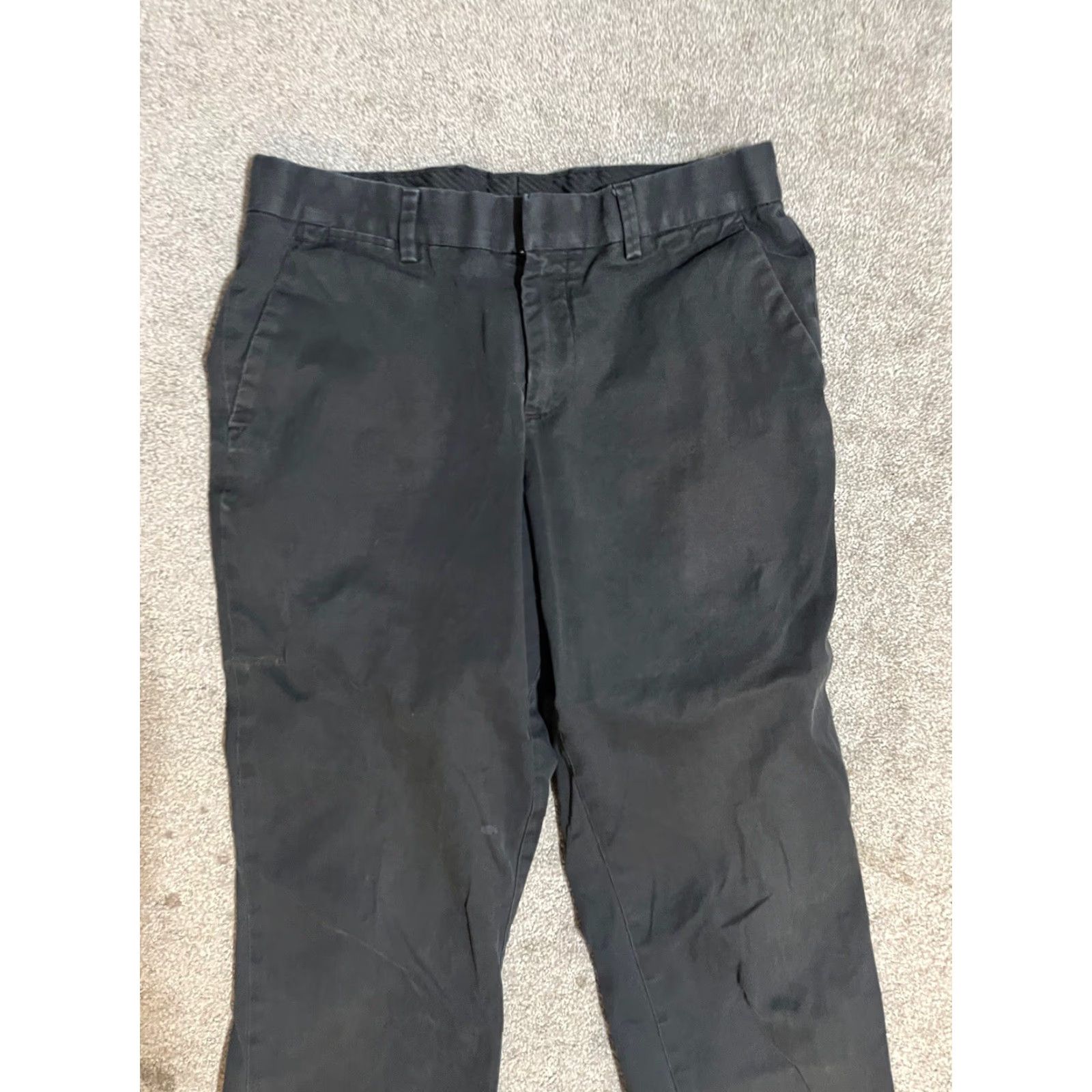 Express Express Photographer Dress Pants Mens Size 34x32 Black Regular Straight Front Cotton Canvas Size US 34 / EU 50 - 2 Thumbnail