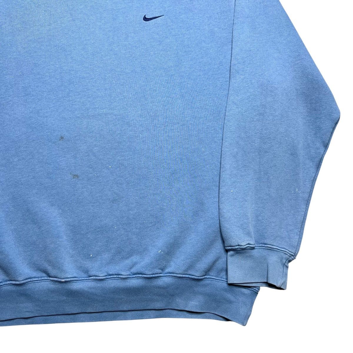 Nike Vtg 2000s Nike Swoosh Blue Pullover Embroidered Sweatshirt Size US XL / EU 56 / 4 - 15 Thumbnail