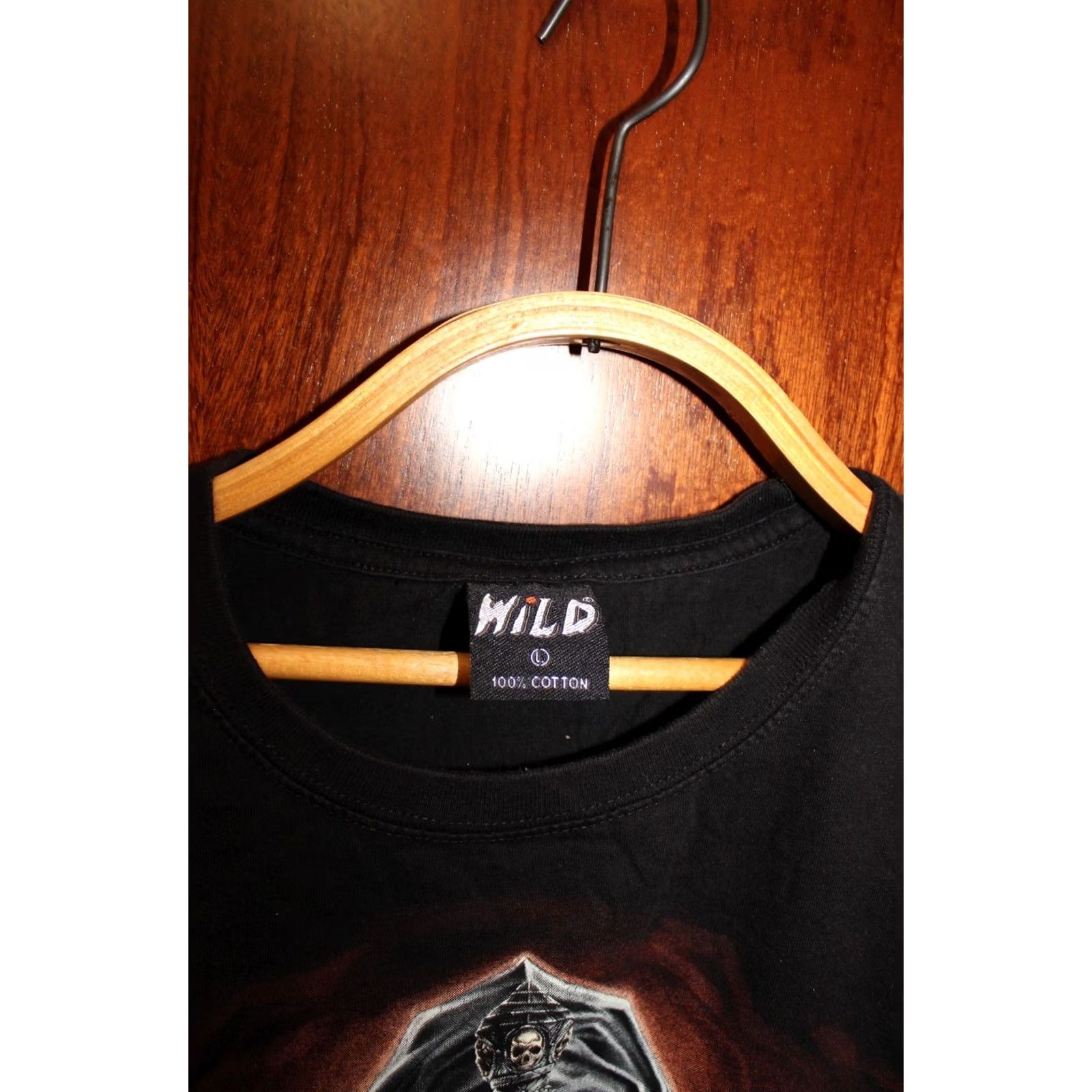 Vintage VINTAGE Wild Rock T-Shirt Mens L Black - Rock T-Shirt / Vintage / Men / L / Black / 53-68cm / 67-68cm Size US L / EU 52-54 / 3 - 2 Thumbnail