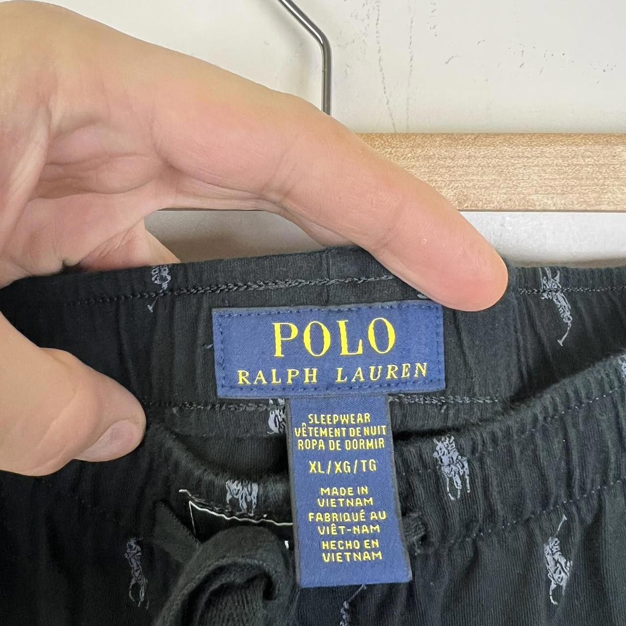 Polo Ralph Lauren Polo Ralph Lauren Men's Sleep Pants - Black with Iconic Logo Size US 36 / EU 52 - 4 Thumbnail