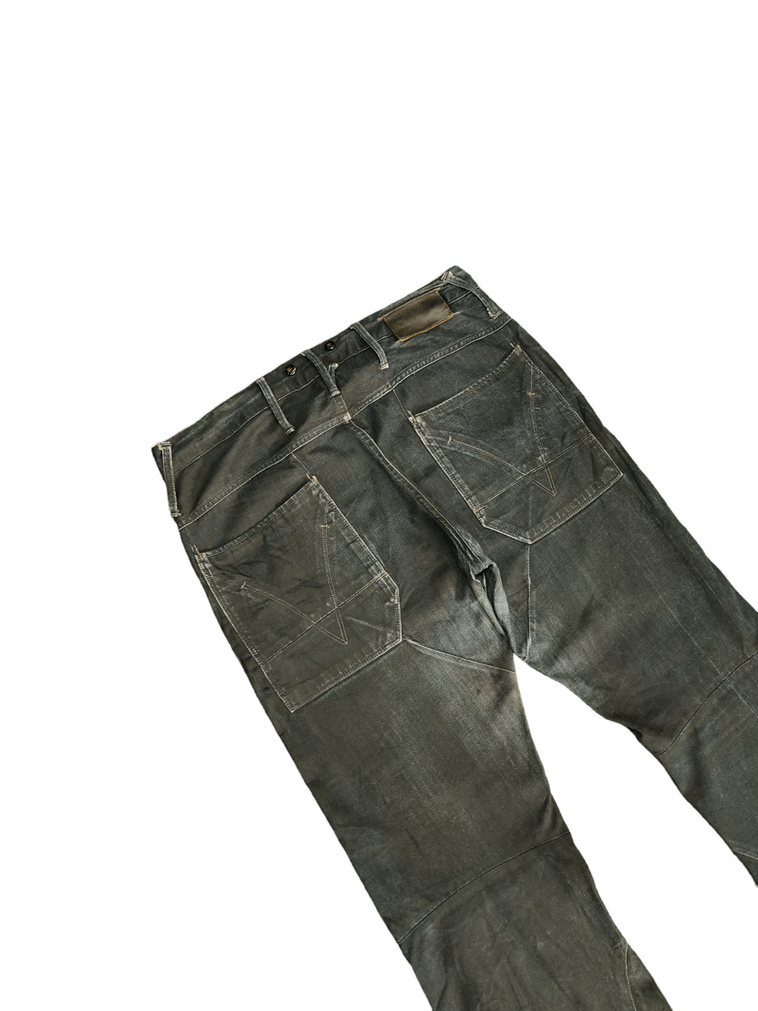 G-Star Vintage G-Star Raw Waxed Denim Jeans Y2k Streetwear Size US 36 / EU 52 - 7 Thumbnail