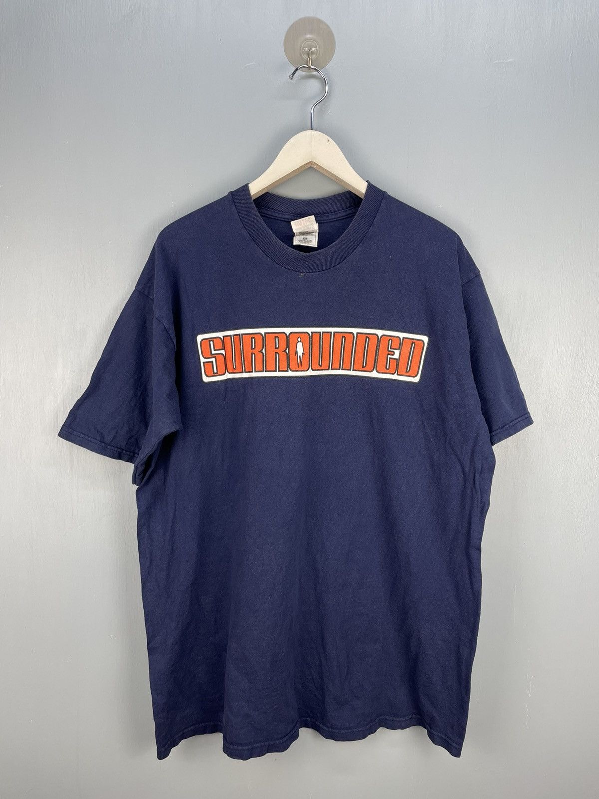 Vintage 90s Surrounded Hardcore band promo t shirt