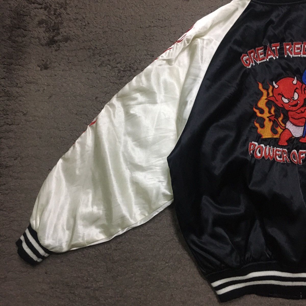 Japanese Brand × Vintage Rare Devils Embroidery Sukajan Jacket Size US XL / EU 56 / 4 - 10 Thumbnail