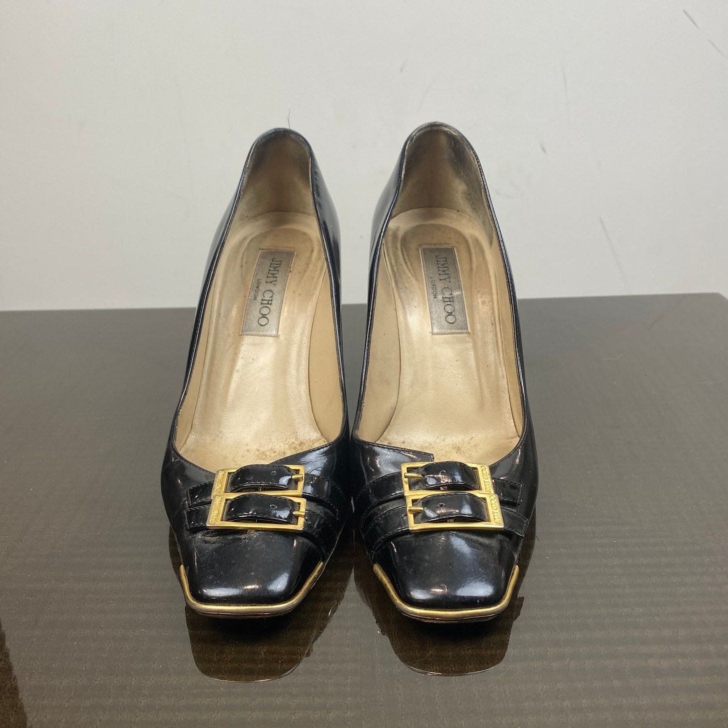 Jimmy Choo Jimmy Choo Double Buckle Patent Leather Pumps Womens 38 US 8 Size US 8 / IT 38 - 2 Thumbnail