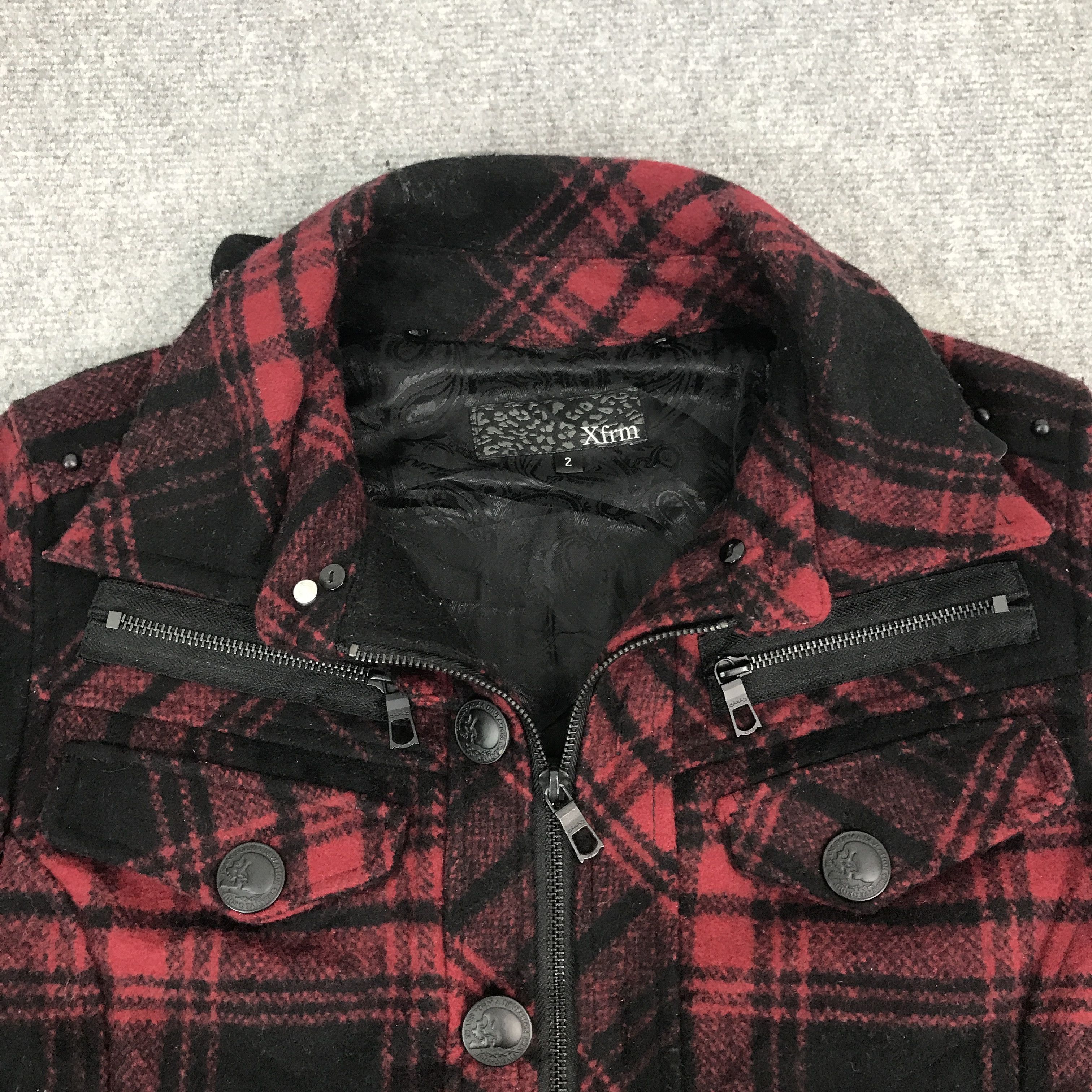 Japanese Brand XFRM Japan Wool Punk jacket Bondage style Size US M / EU 48-50 / 2 - 8 Thumbnail
