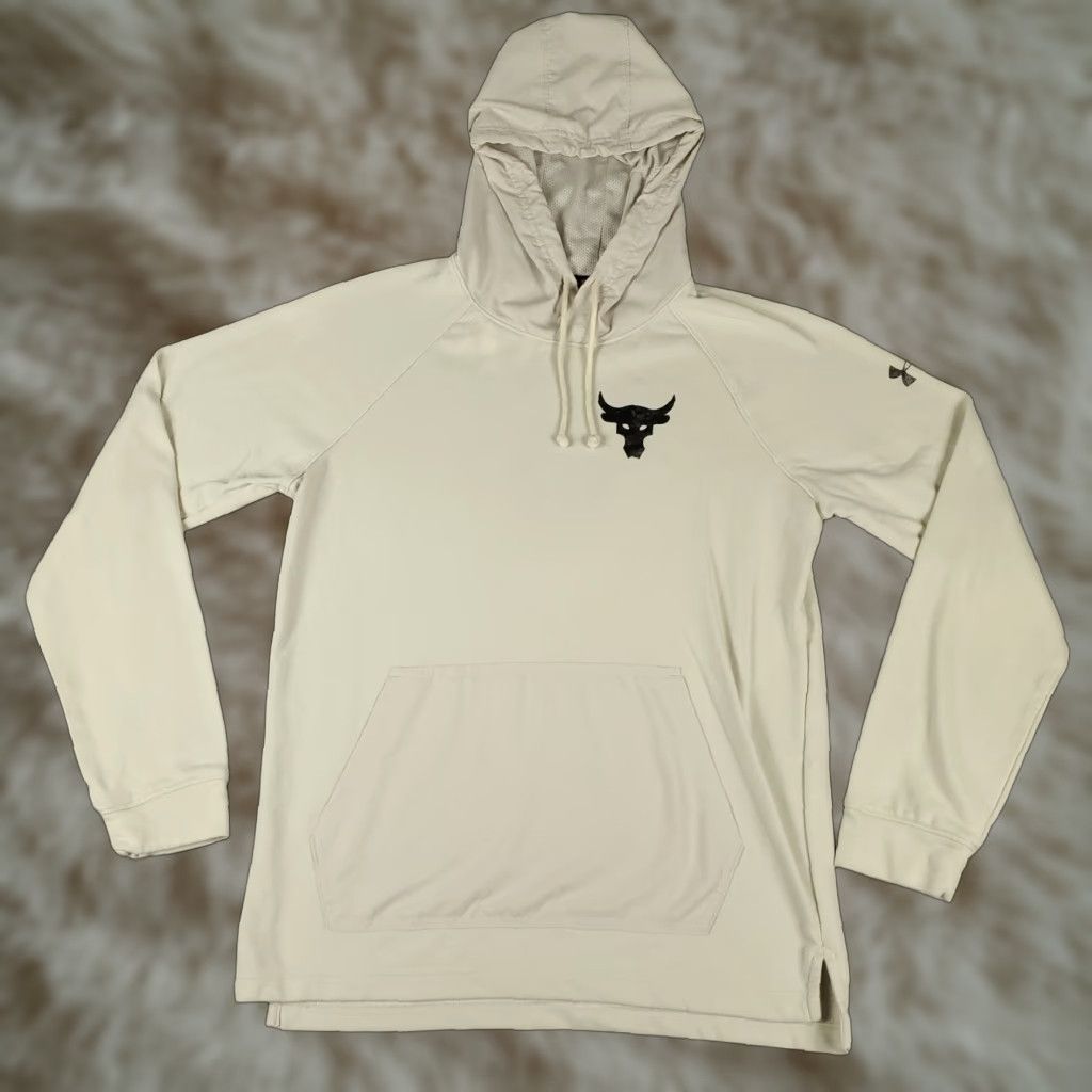 Y/Project Project Rock Hoodie Mens M Beige Pullover Mock Neck Logo Pocket All Seasons Sports, Outdoor, Modern Mens Size US M / EU 48-50 / 2 - 1 Thumbnail