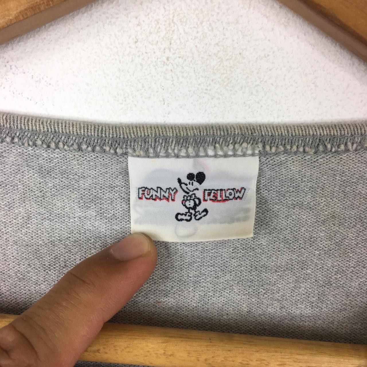 Mickey Mouse Vtg MICKEY FUNNY FELLOW Cartoon Anime Big Logo Sweatshirt Size US M / EU 48-50 / 2 - 4 Thumbnail