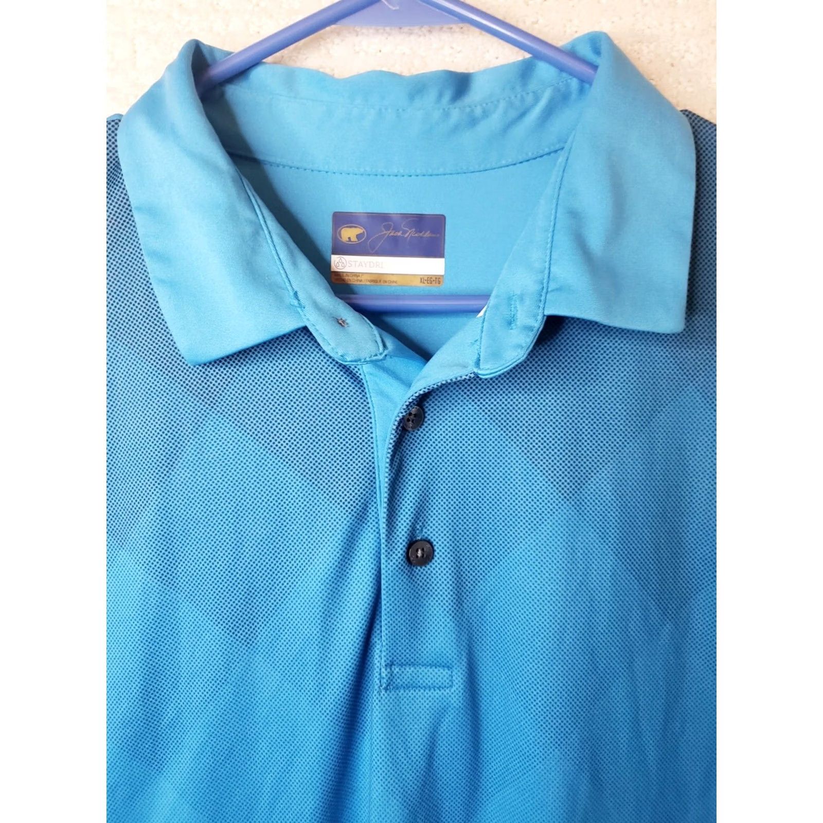 Golden Bear Jack Nicklaus StayDri Polo Golf Shirt Royal Blue XL Men's Short Sleeve Size US XL / EU 56 / 4 - 4 Thumbnail