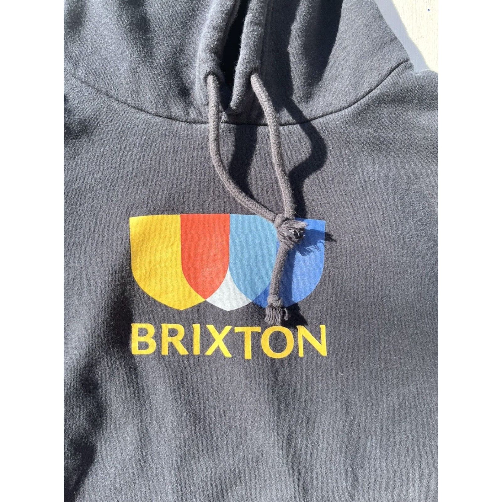 Brixton Men’s Brixton Sweatshirt Black Spell-Out Logo XL Cotton Beach Motor Streetwear Shirt Size US XL / EU 56 / 4 - 2 Thumbnail