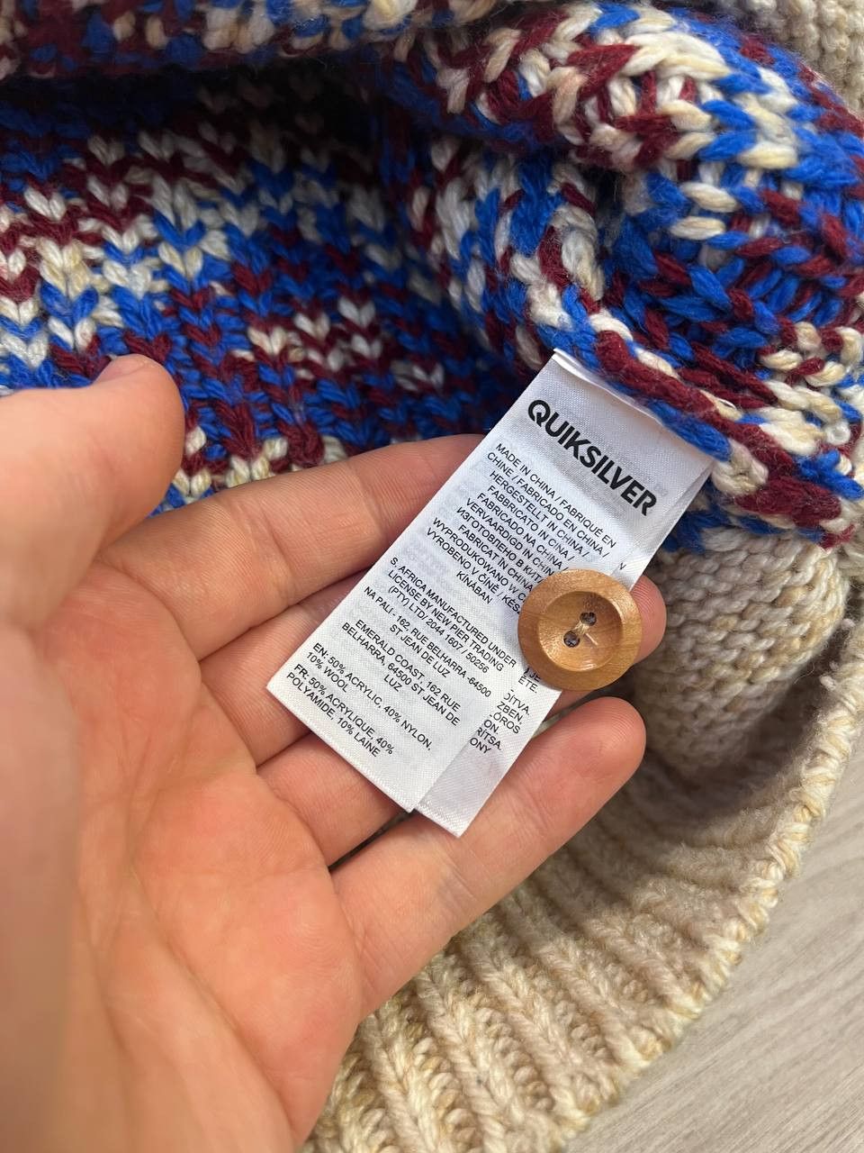 Quiksilver vintage cardigan Quiksilver surf Size US L / EU 52-54 / 3 - 4 Thumbnail