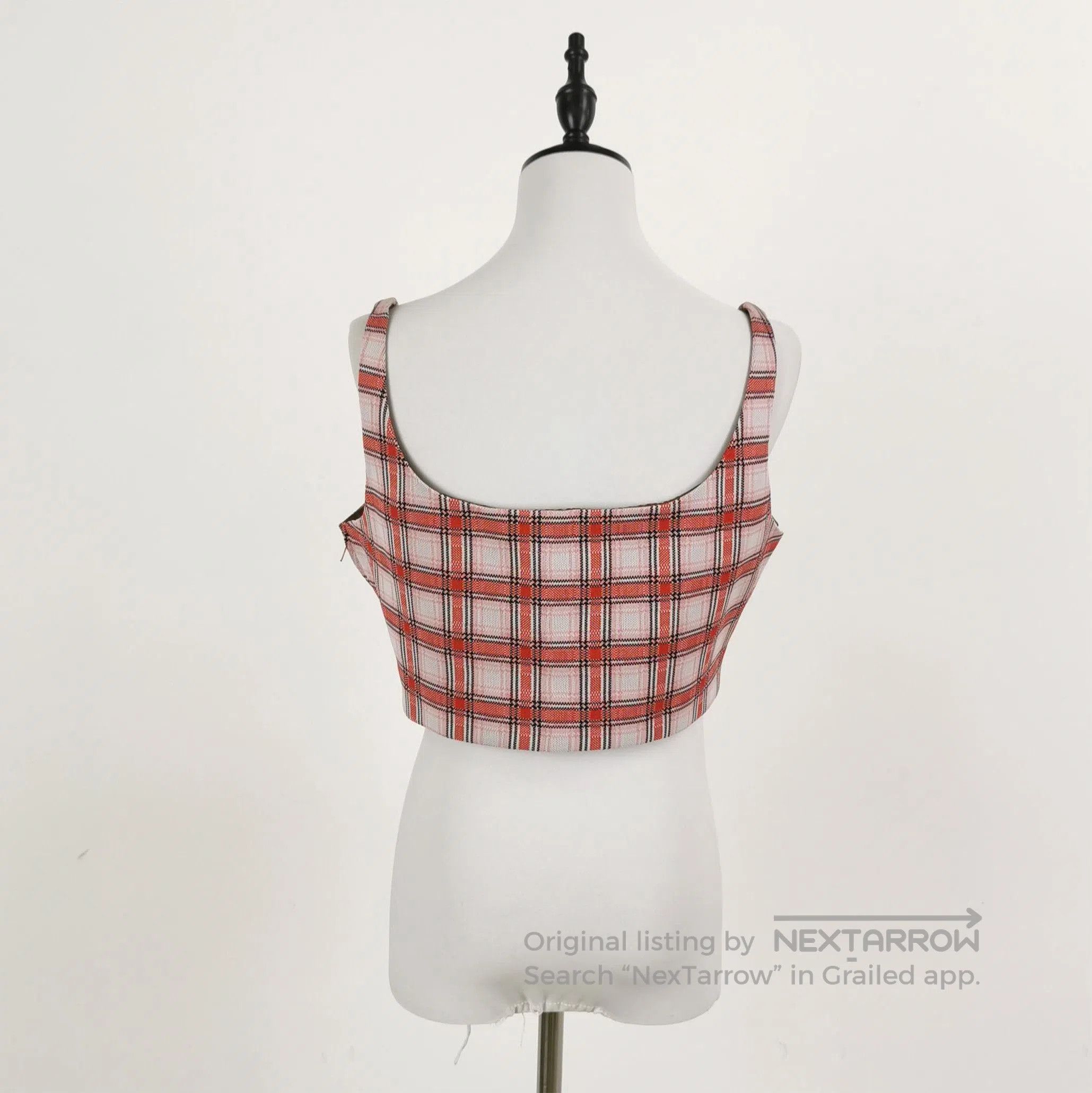 Prada Prada Checkered Crop Top in Vibrant Colors . Size XL / US 12-14 / IT 48-50 - 3 Thumbnail