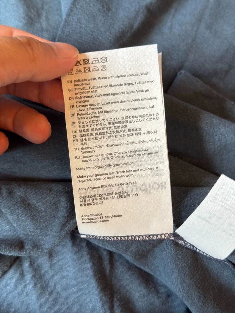 Acne Studios acne studios Dark blue long sleeves Size US XS / EU 42 / 0 - 5 Thumbnail