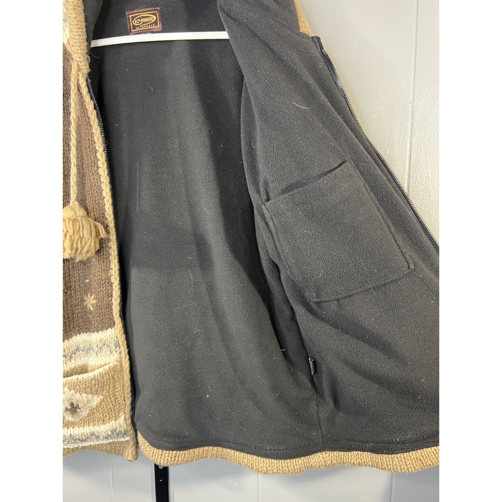 Other Kyber 100% Wool Outerwear Sweater Jacket Size MD Brown Hoode Size M / US 6-8 / IT 42-44 - 6 Thumbnail