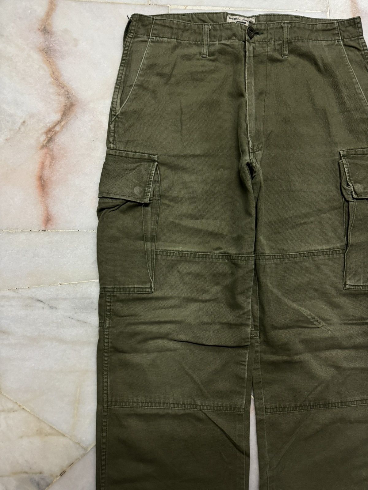 General Research 💥VINTAGE 90s BLUE WAY CLOTHING CO UNIFORMS CARGO DISTRESS Size US 32 / EU 48 - 4 Thumbnail