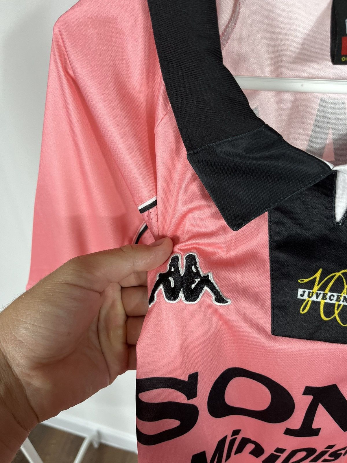 Vintage Juventus Pink Kappa Jersey Zidane 21 Sony MiniDisc S