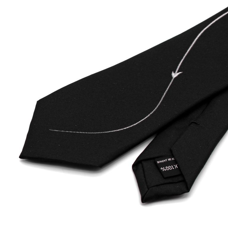 Yohji Yamamoto Yohji Yamamoto - Red Flora Embroidered Silk Ties Size ONE SIZE - 4 Thumbnail