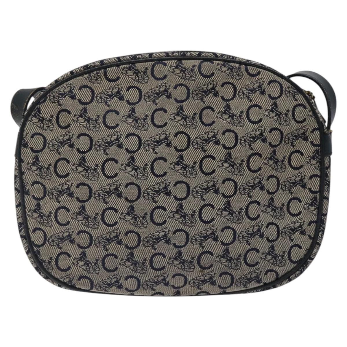 Celine CELINE C Sulky Shoulder Bag Canvas Navy Gold Size ONE SIZE - 3 Thumbnail